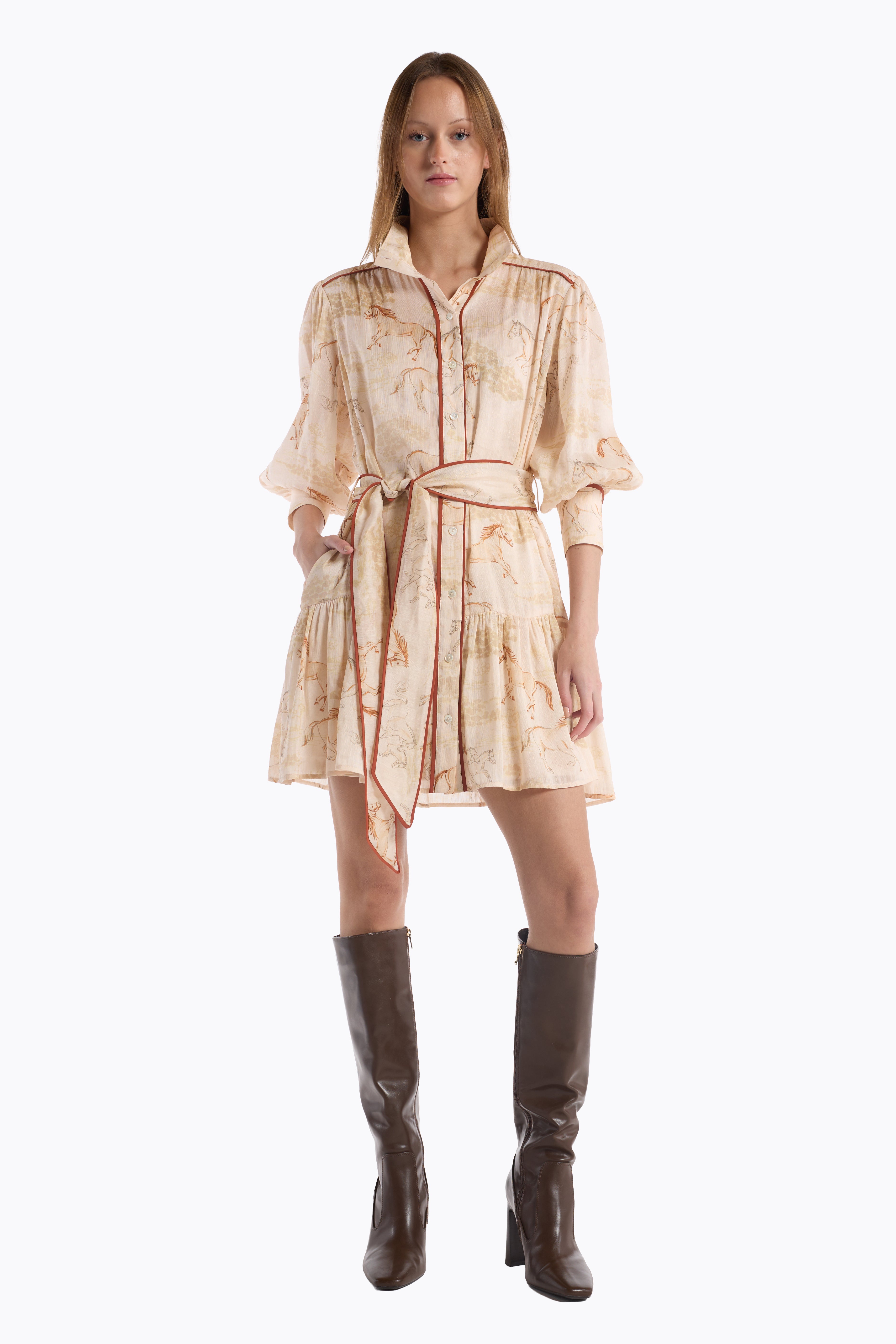 Emi Dress - Desert Mustang