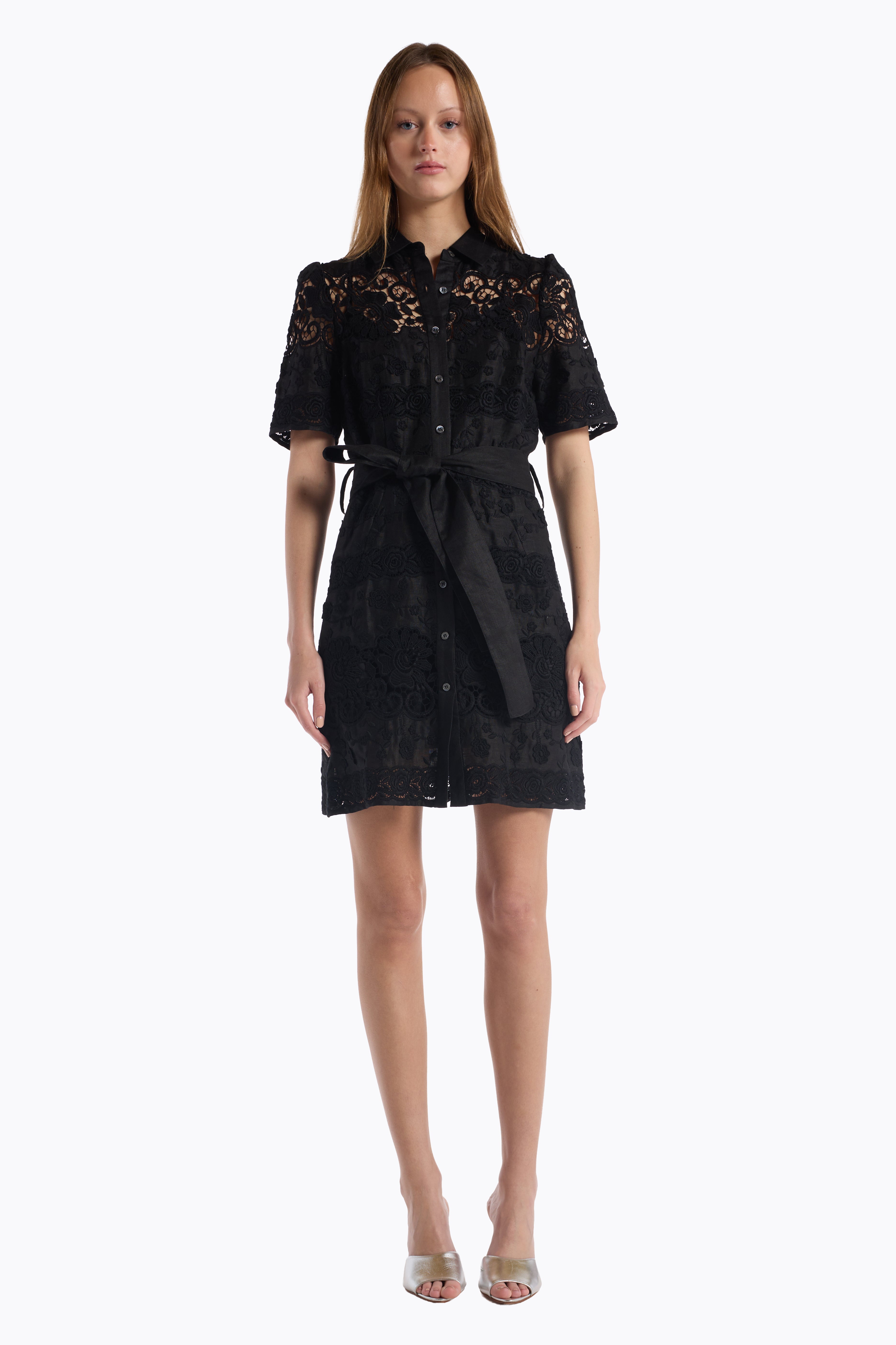 Valencia Dress - Black Floral