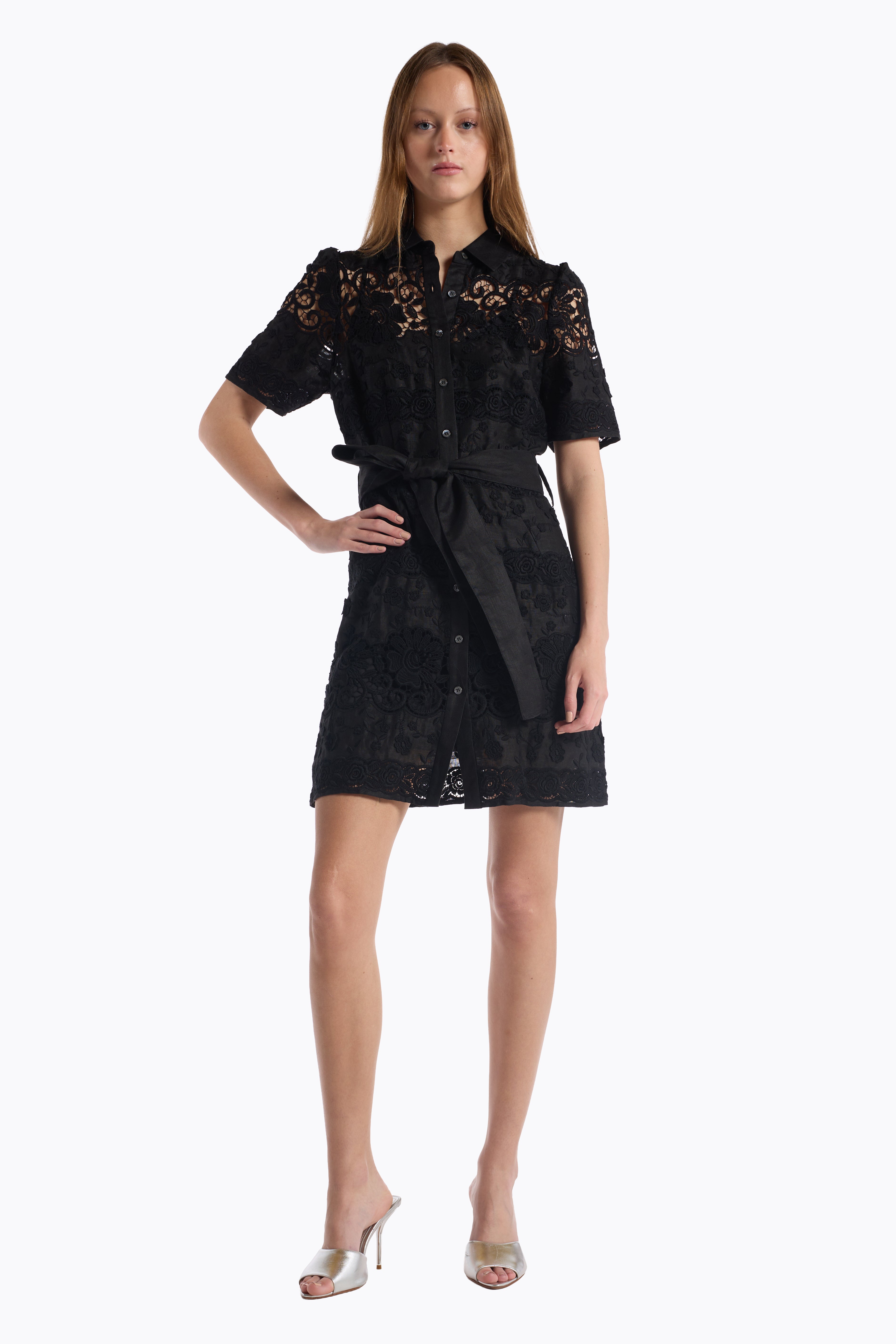 Valencia Dress - Black Floral