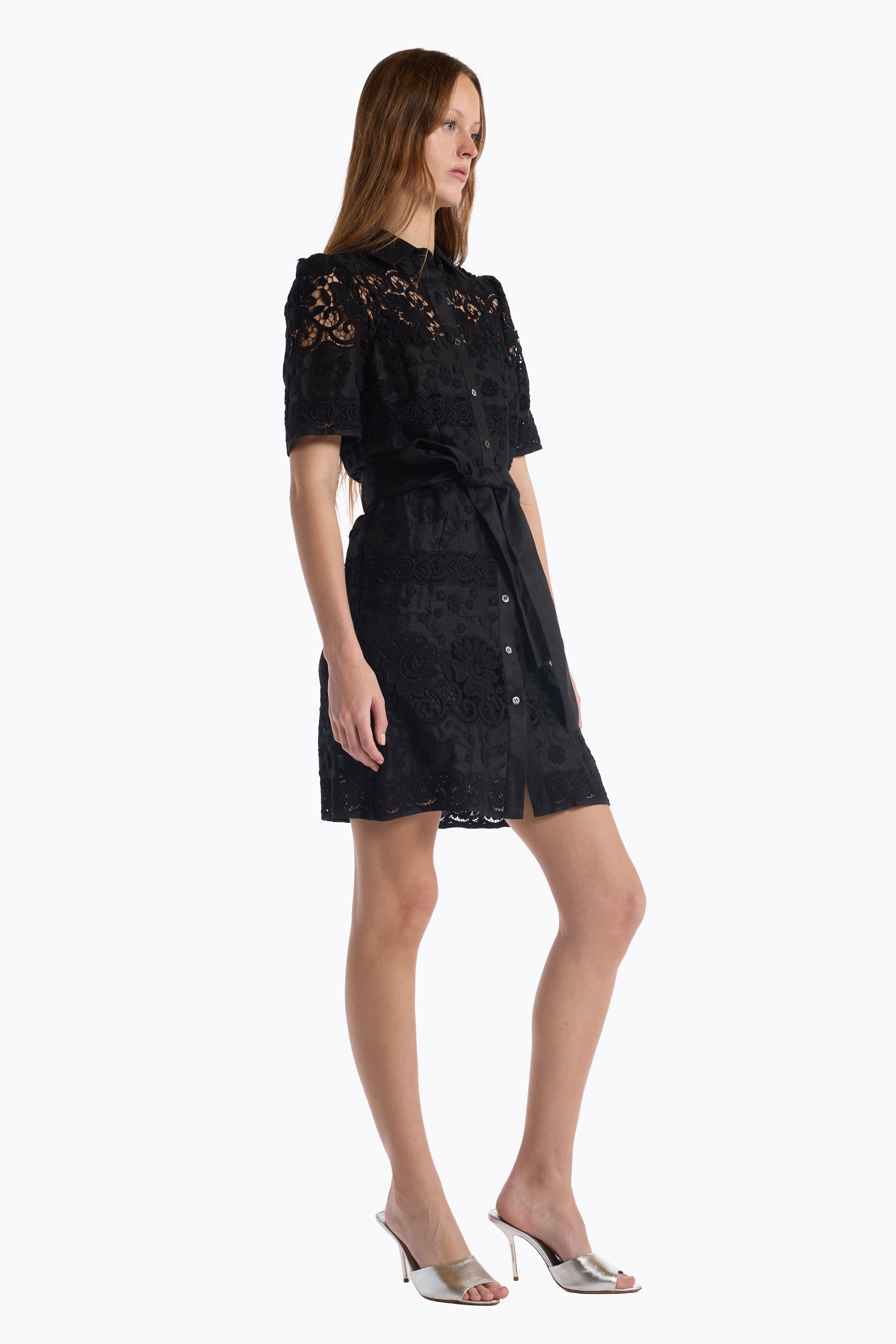 Valencia Dress - Black Floral