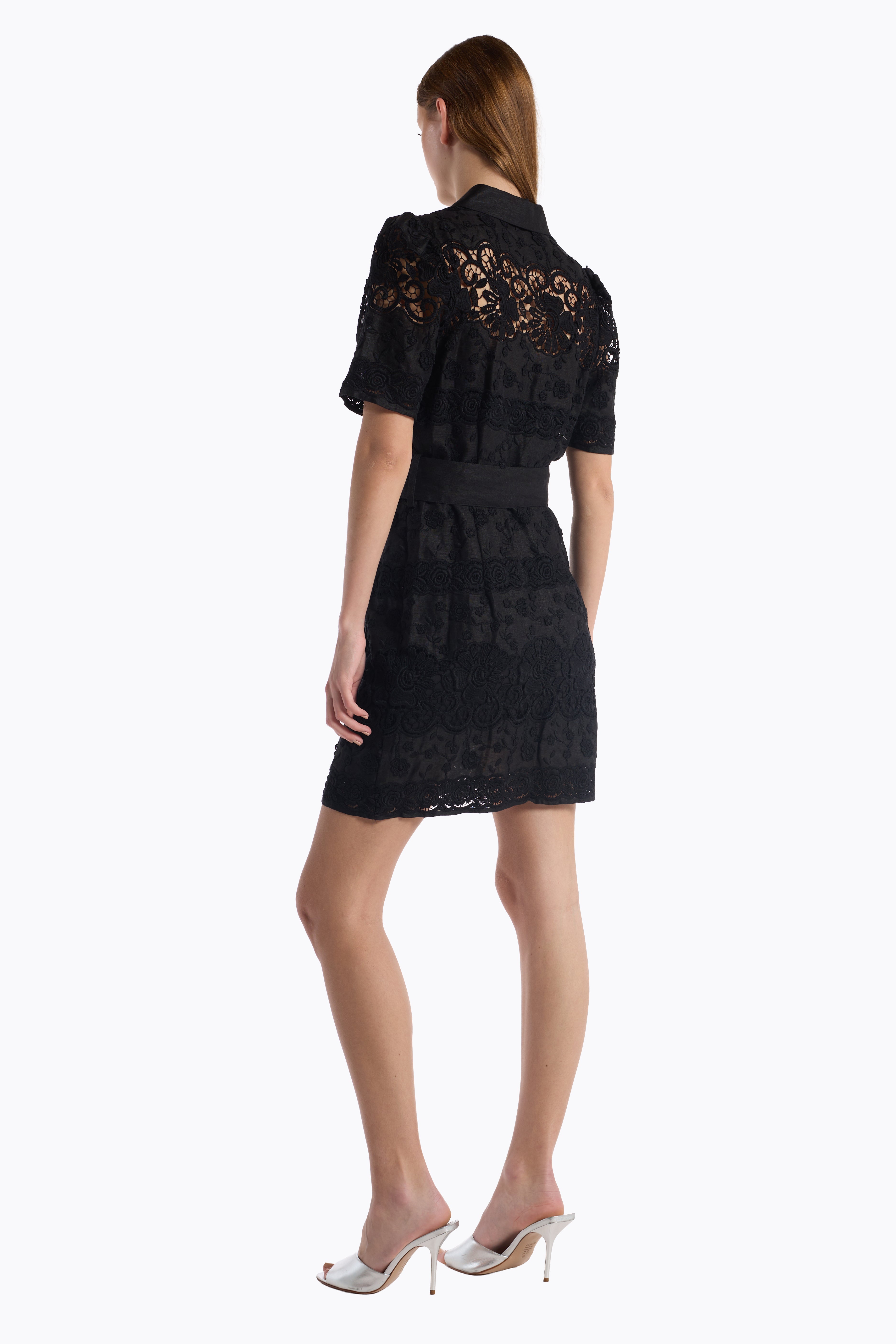 Valencia Dress - Black Floral