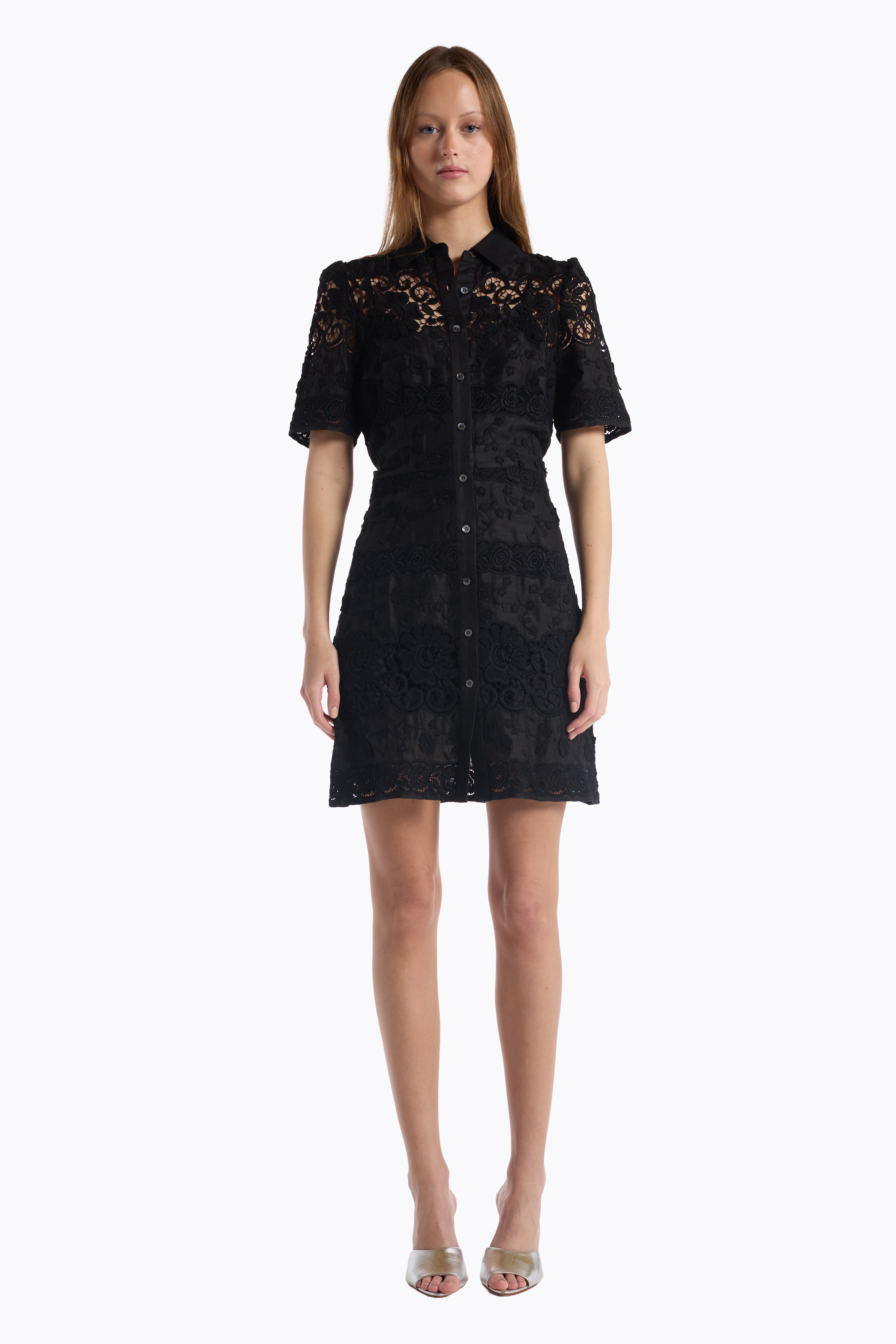 Valencia Dress - Black Floral