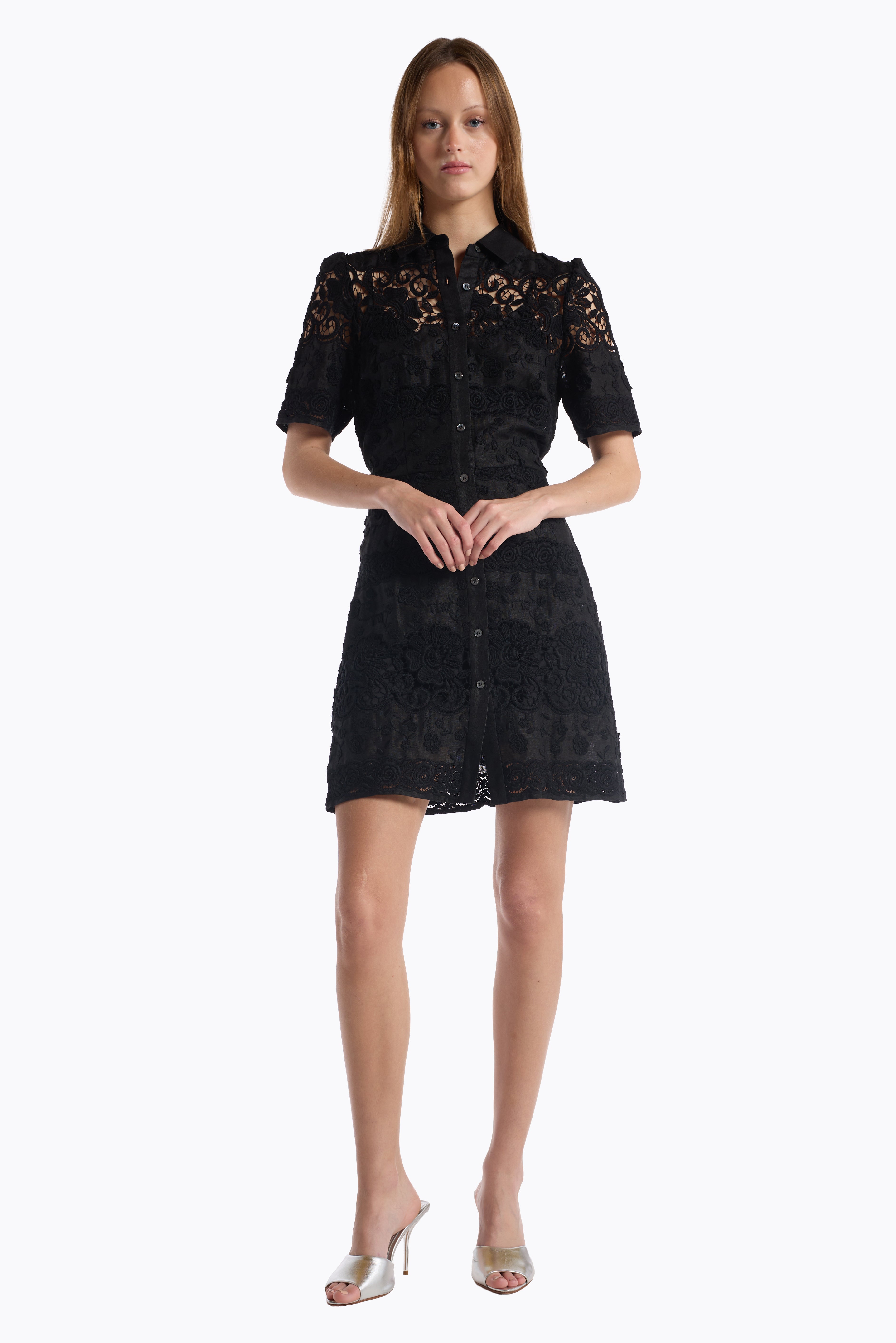 Valencia Dress - Black Floral