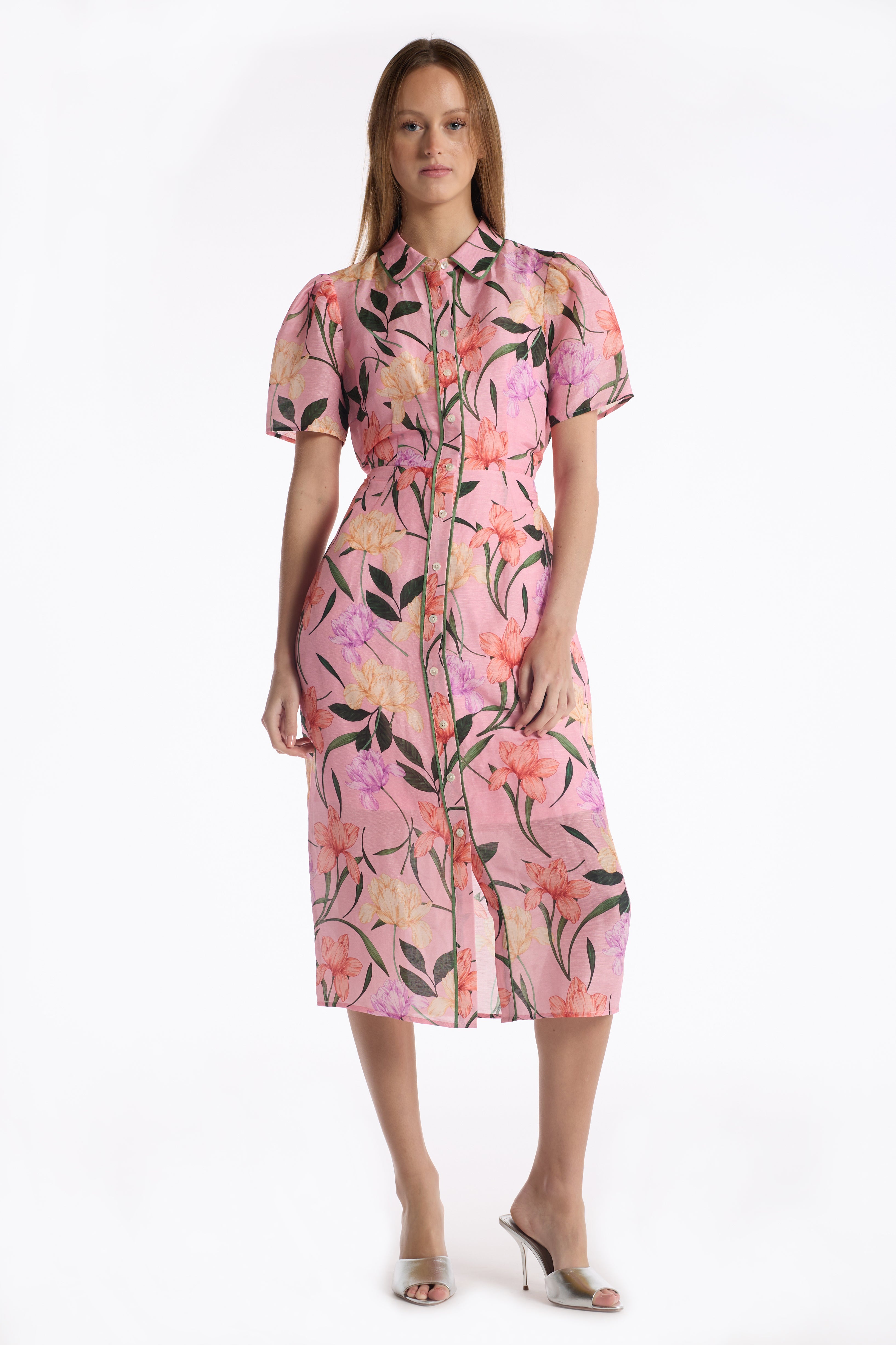 Cecile Dress - Jardin Pink