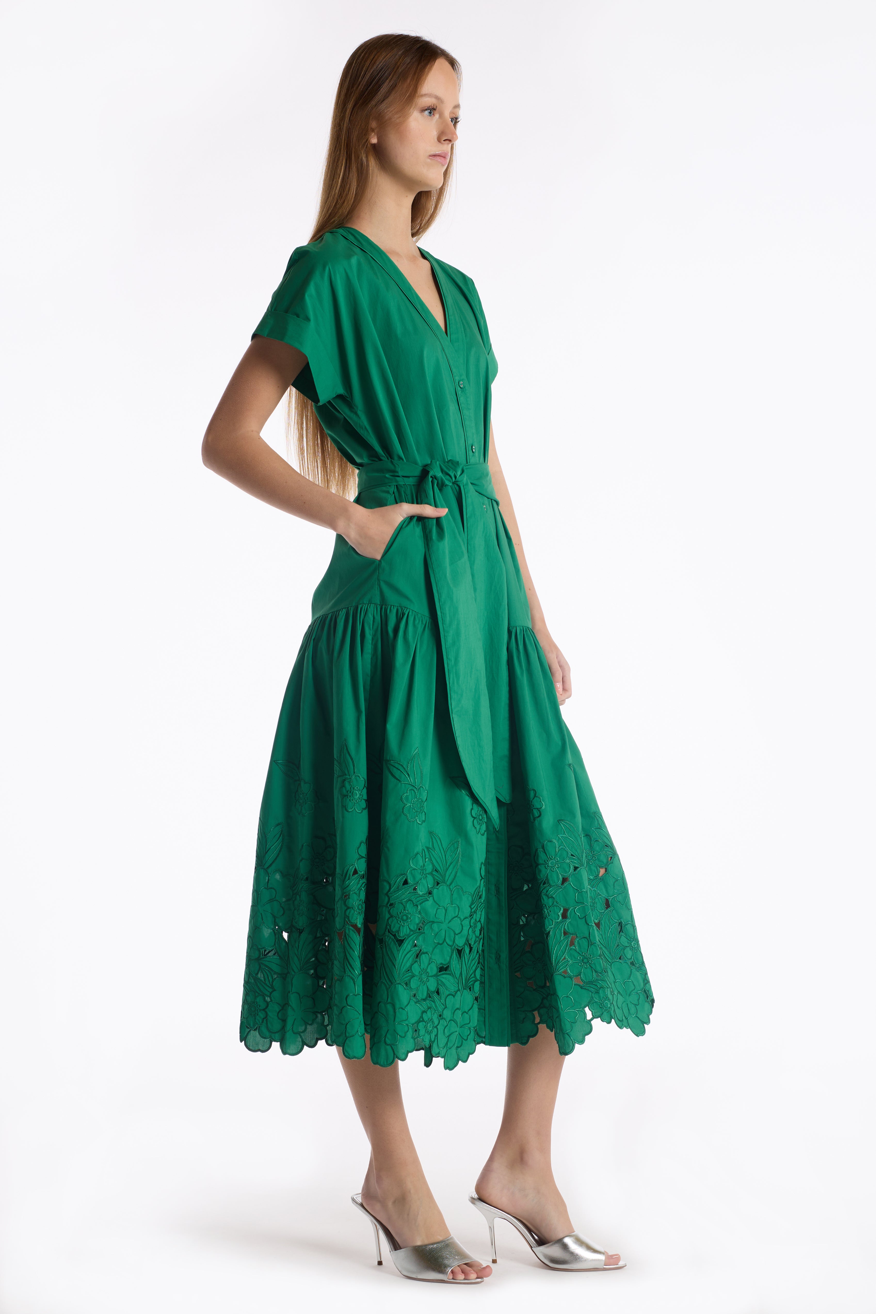 Marceline Dress - Kelly Green