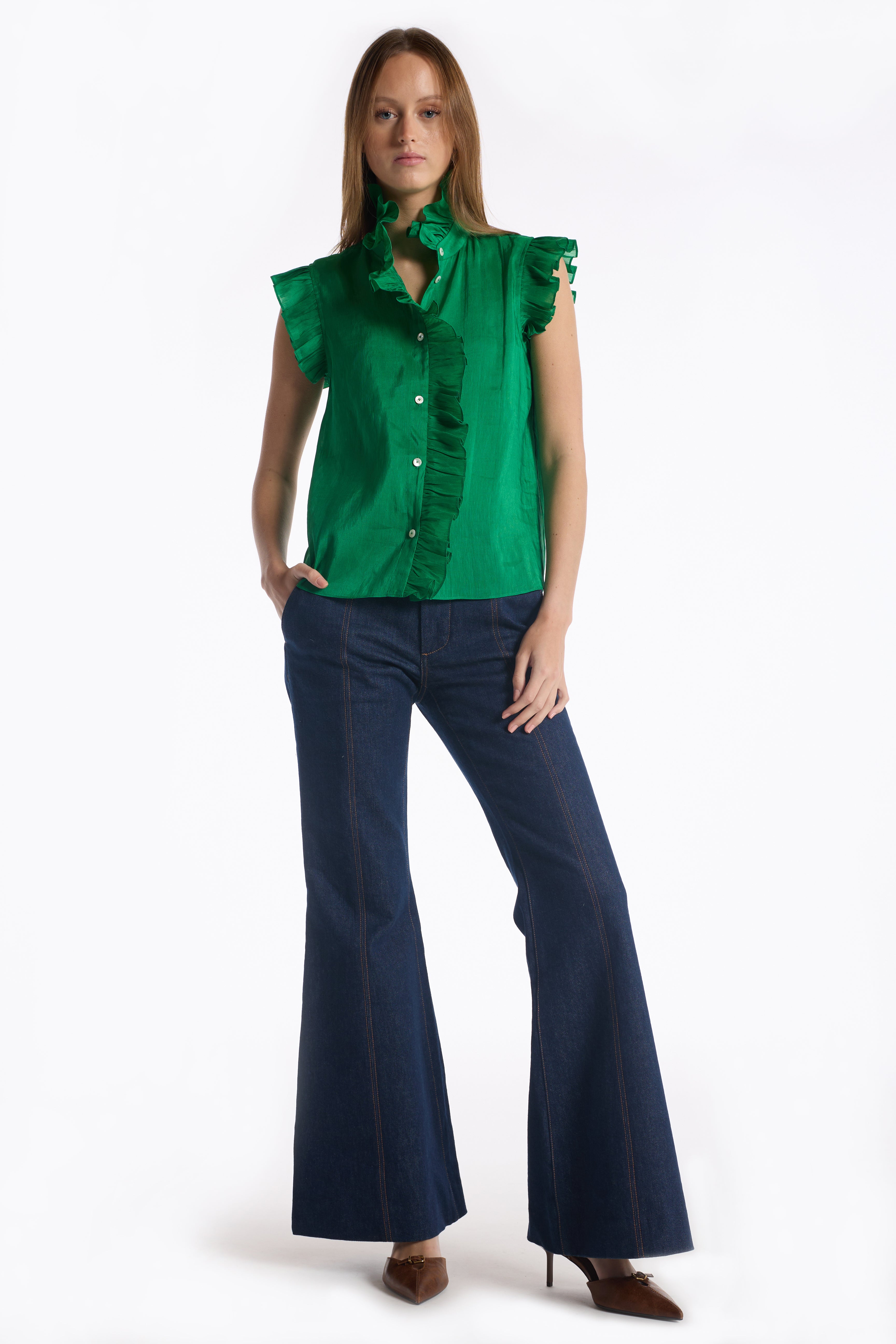 Marfa Top - Kelly Green
