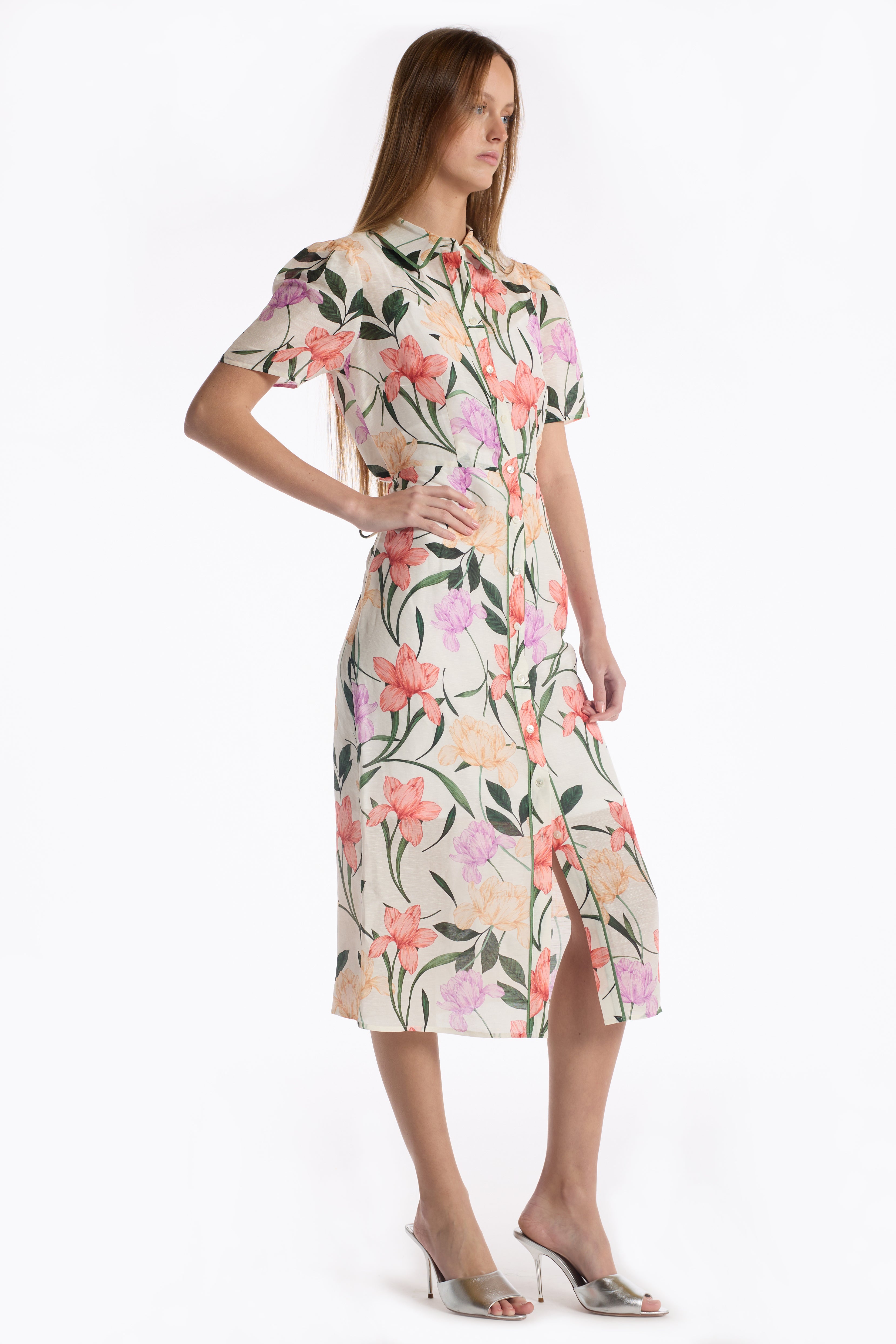 Cecile Dress - Jardin Ivory
