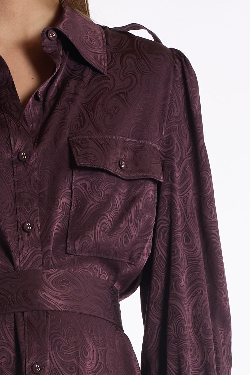Darcy Dress - Eggplant