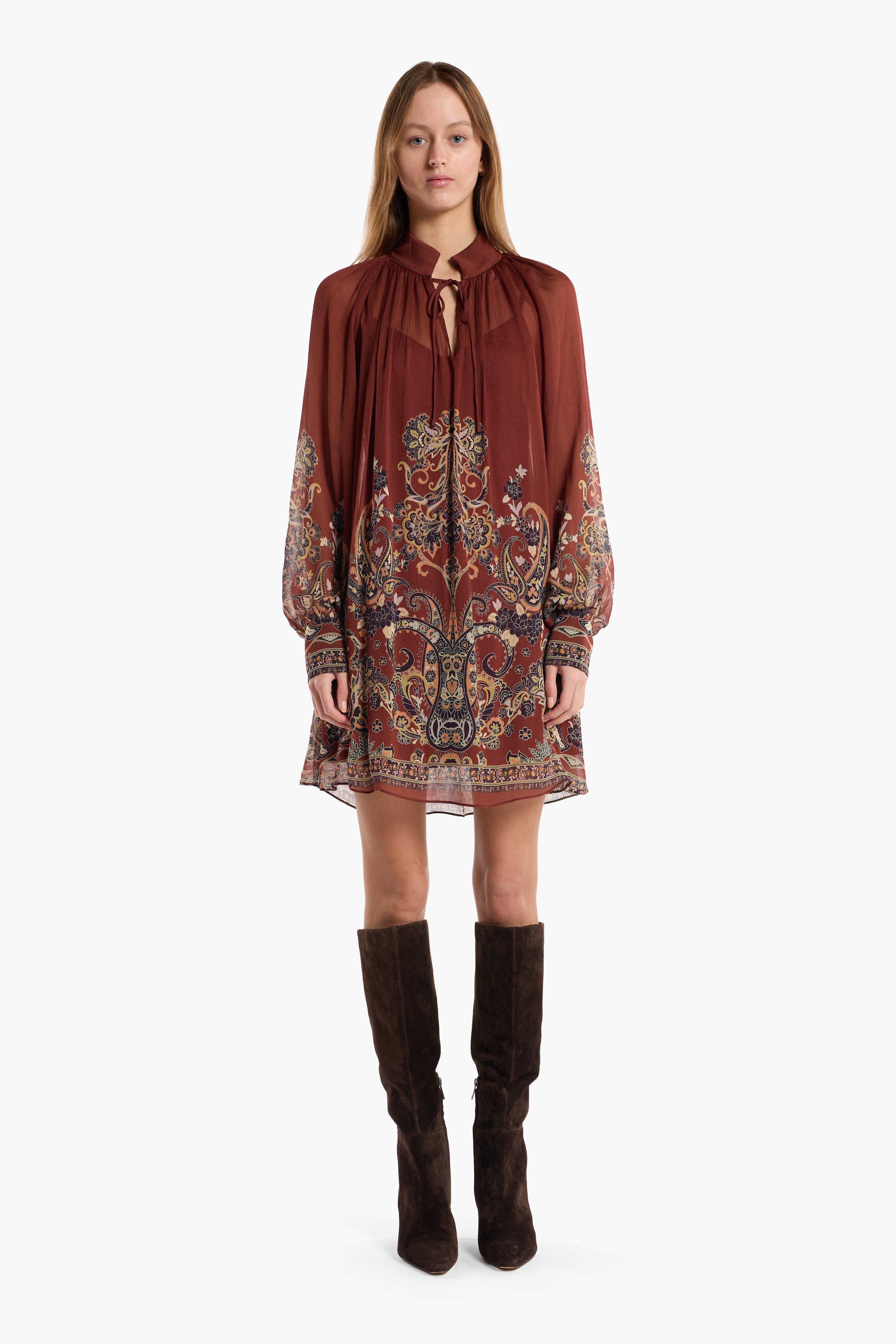 Hilda Dress - Montara Rust