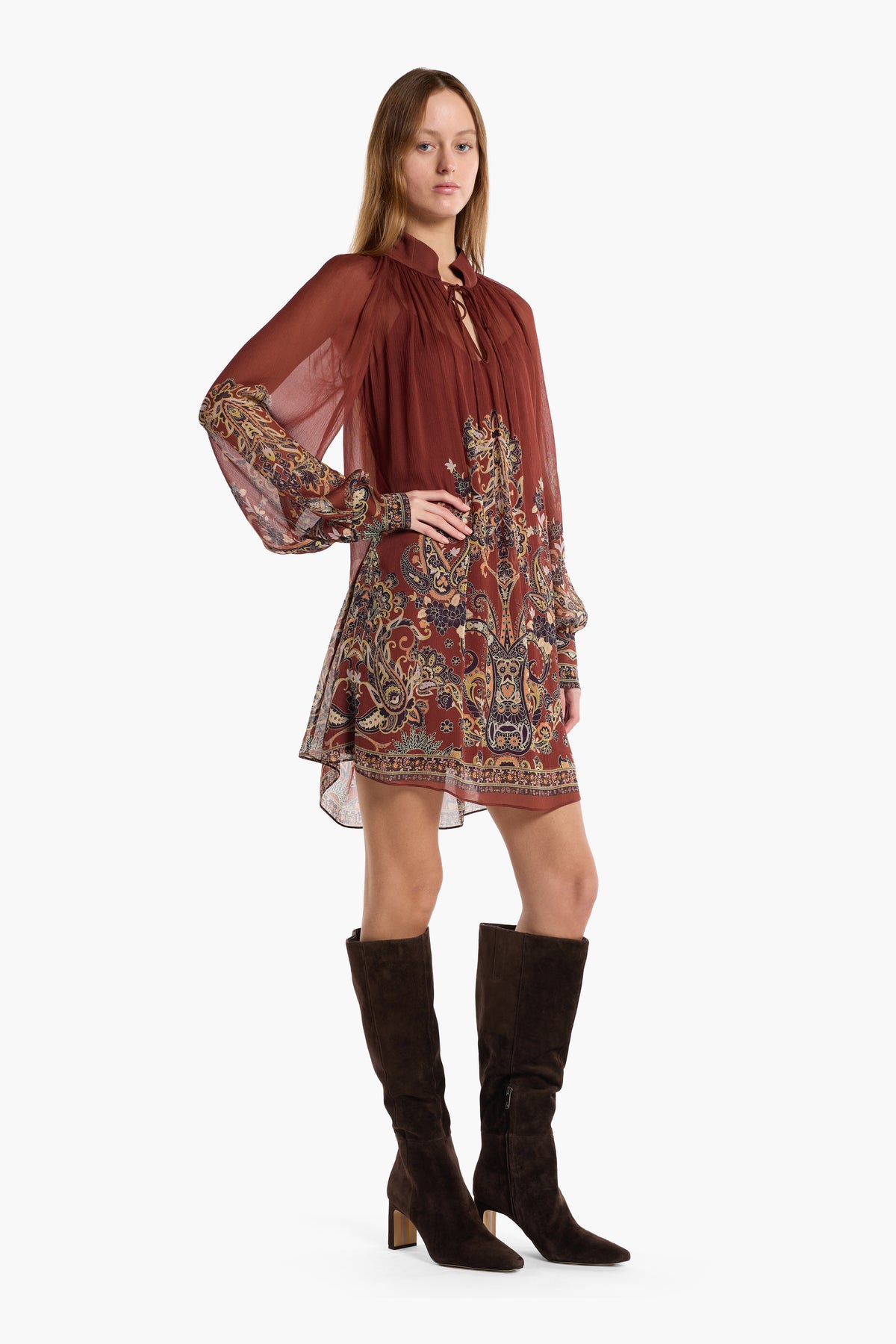 Hilda Dress - Montara Rust