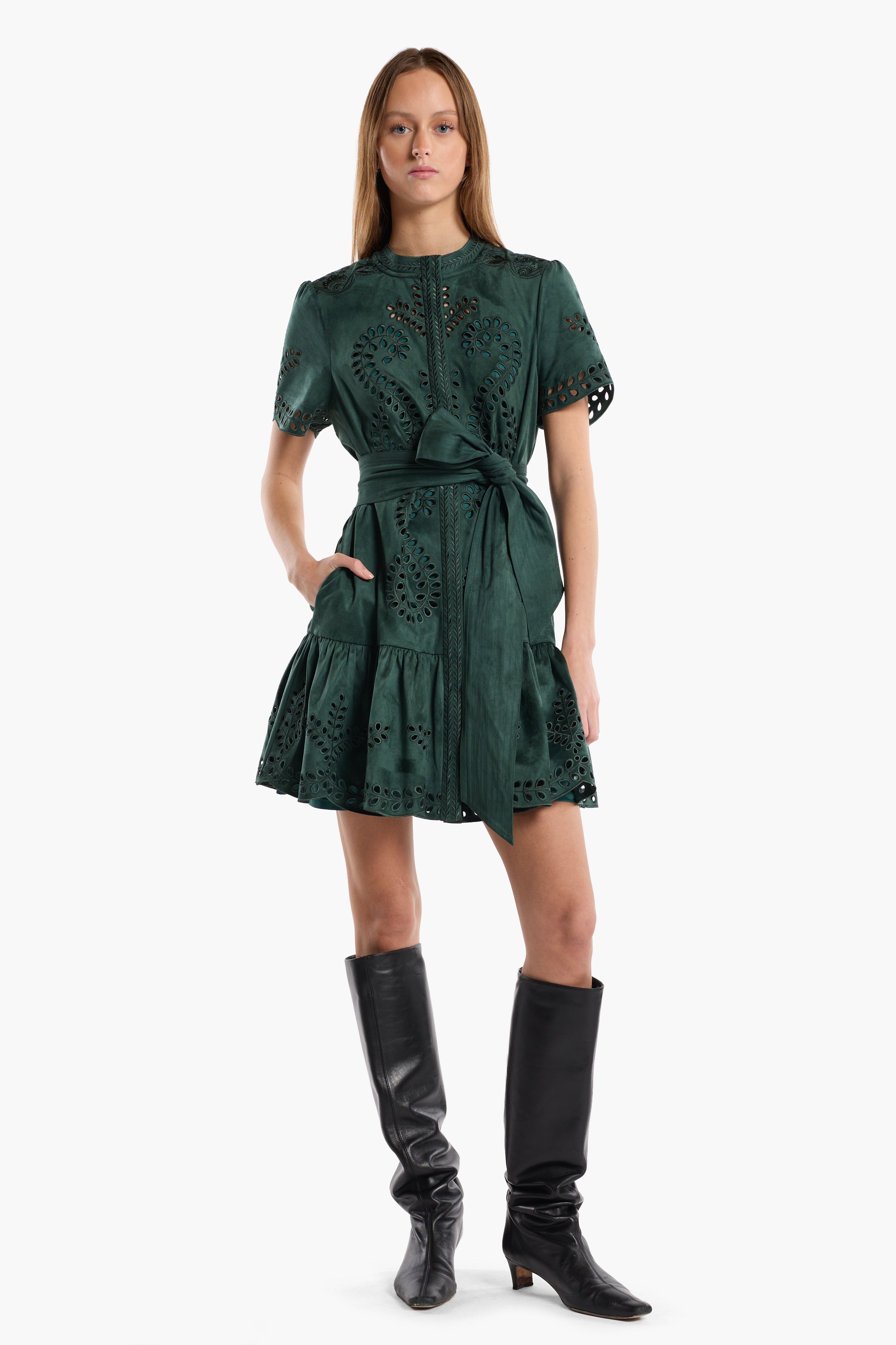 Sol Dress - Cedar Embroidery