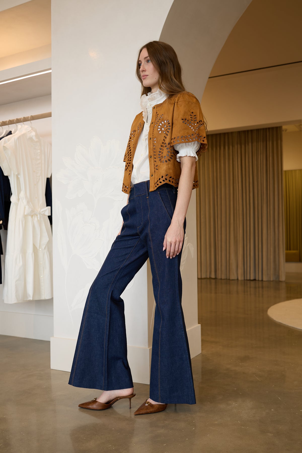 Addison Top - Saddle Embroidery