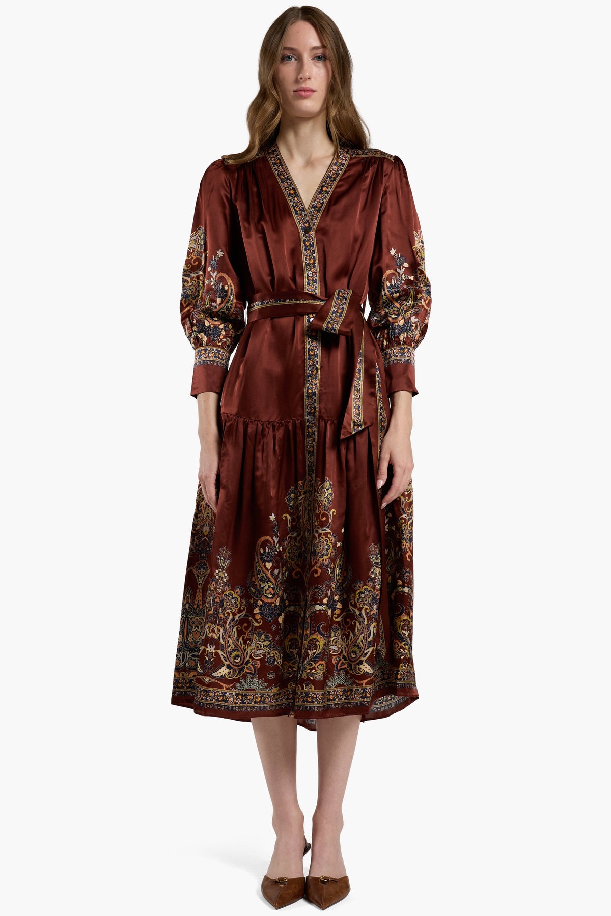 Layla Dress - Montara Rust