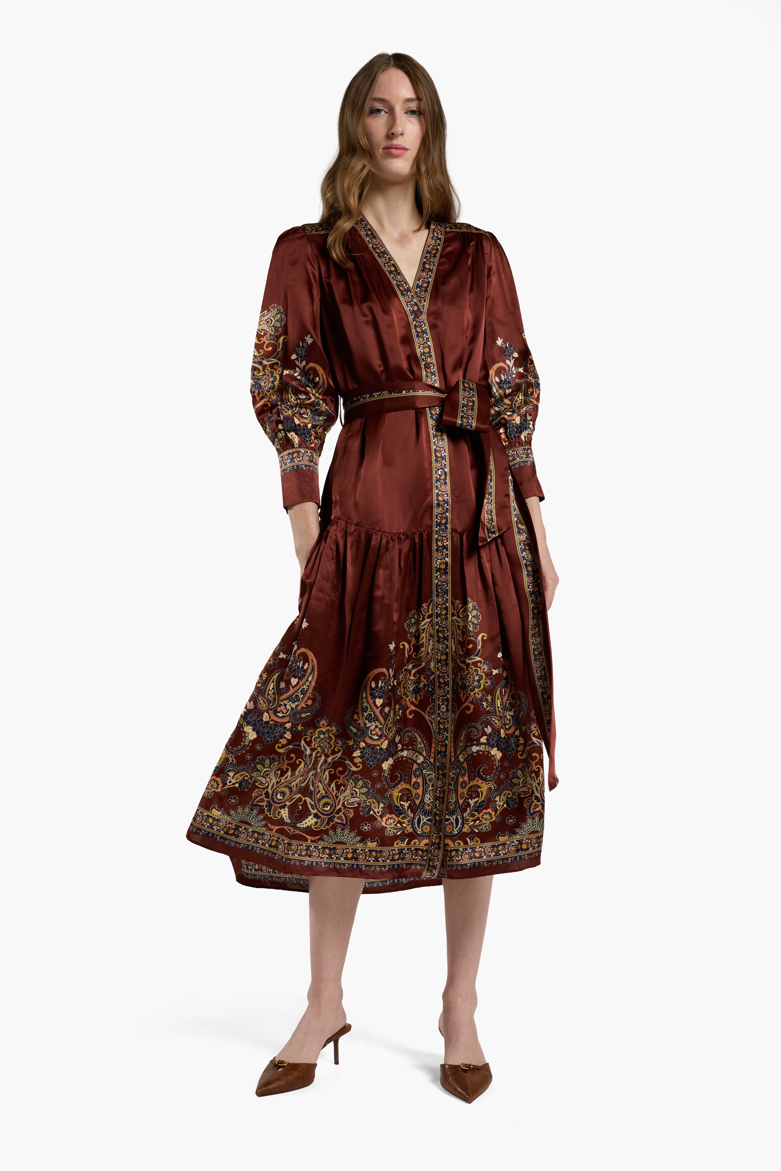 Layla Dress - Montara Rust