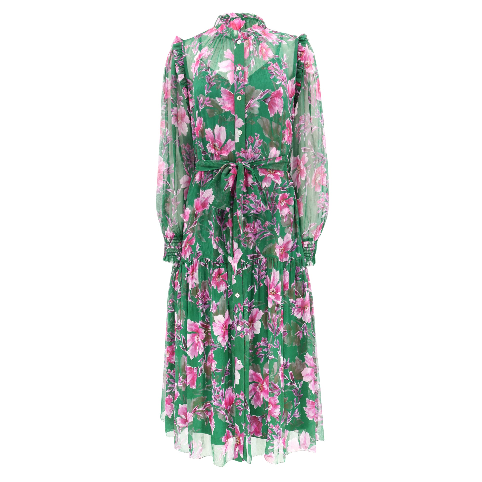 Abigail Dress - Pink Poinsettia