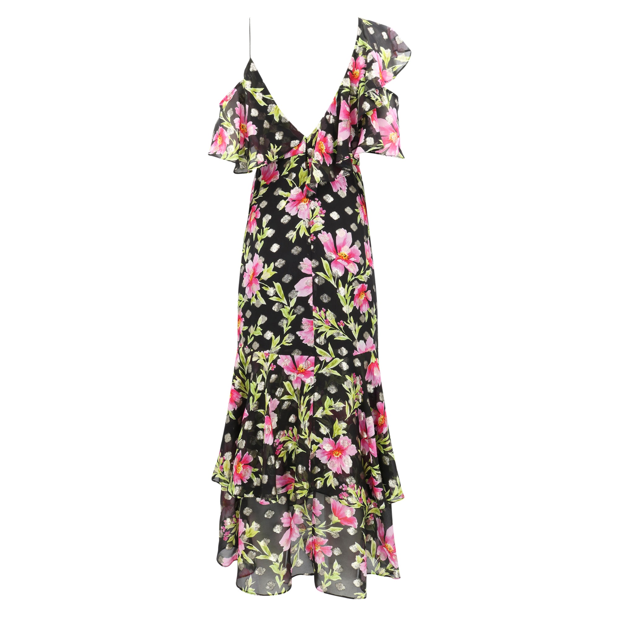 Anabelle Dress - Black Poinsettia