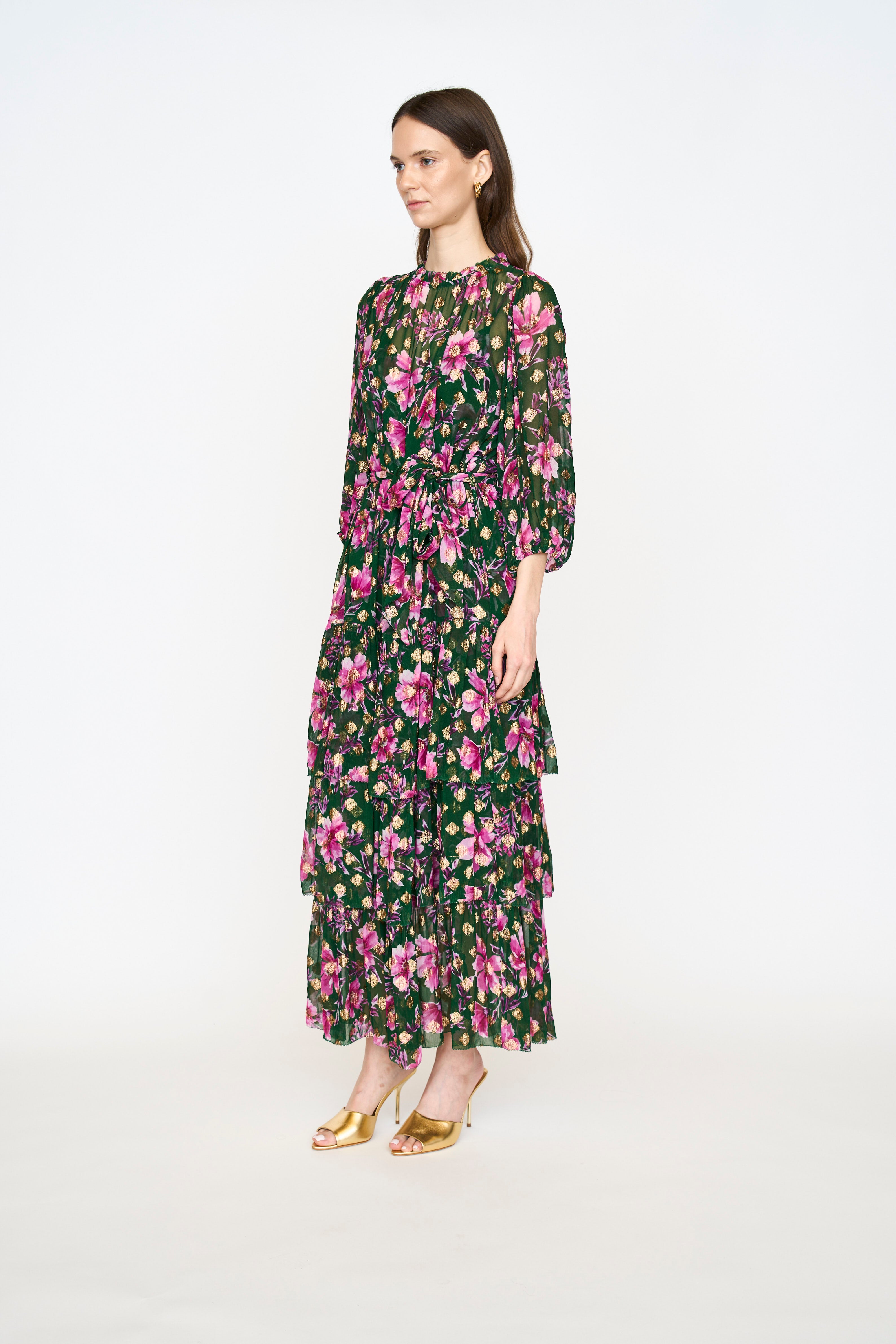 Sara Dress - Pink Poinsettia
