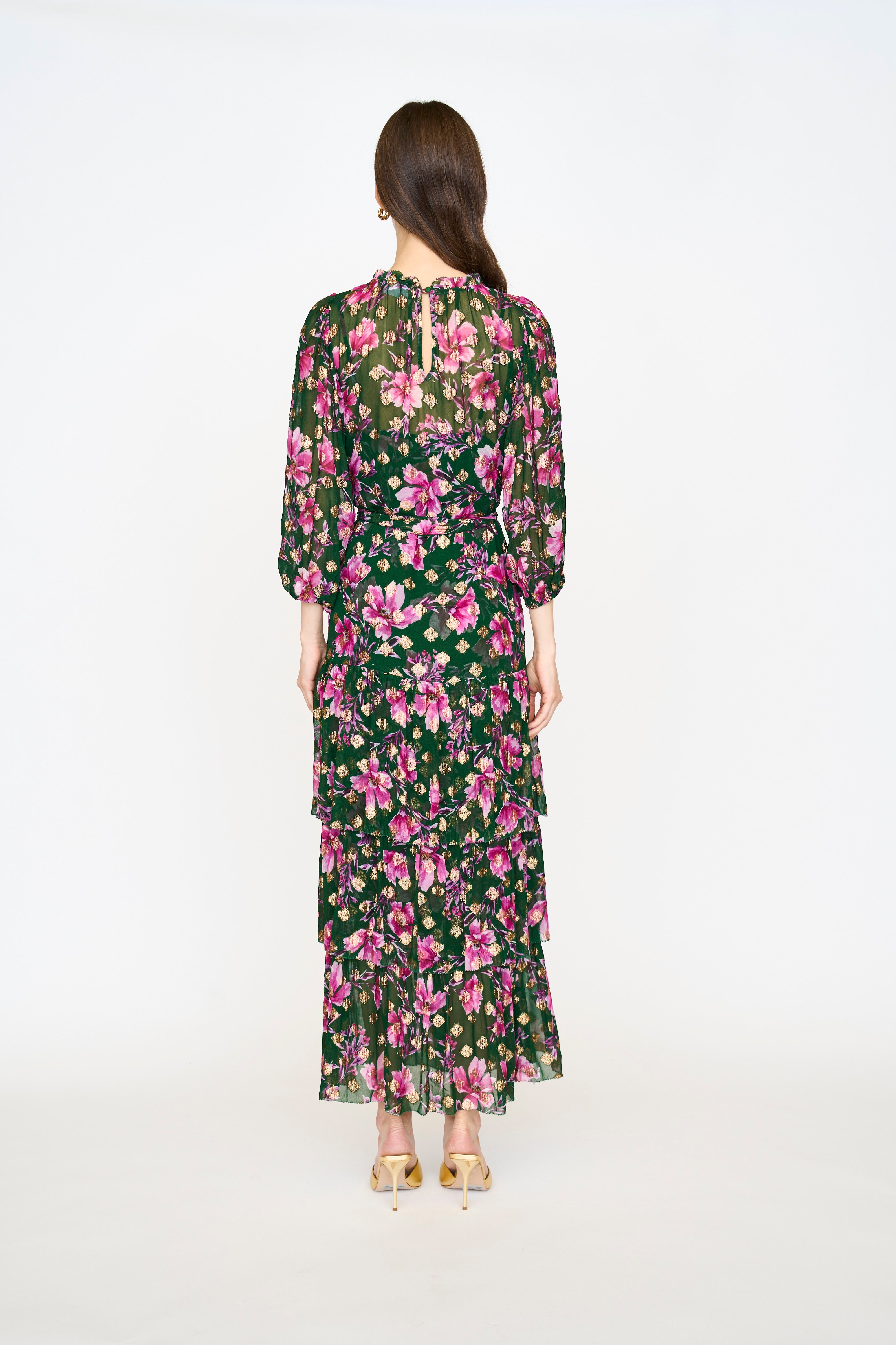 Sara Dress - Pink Poinsettia
