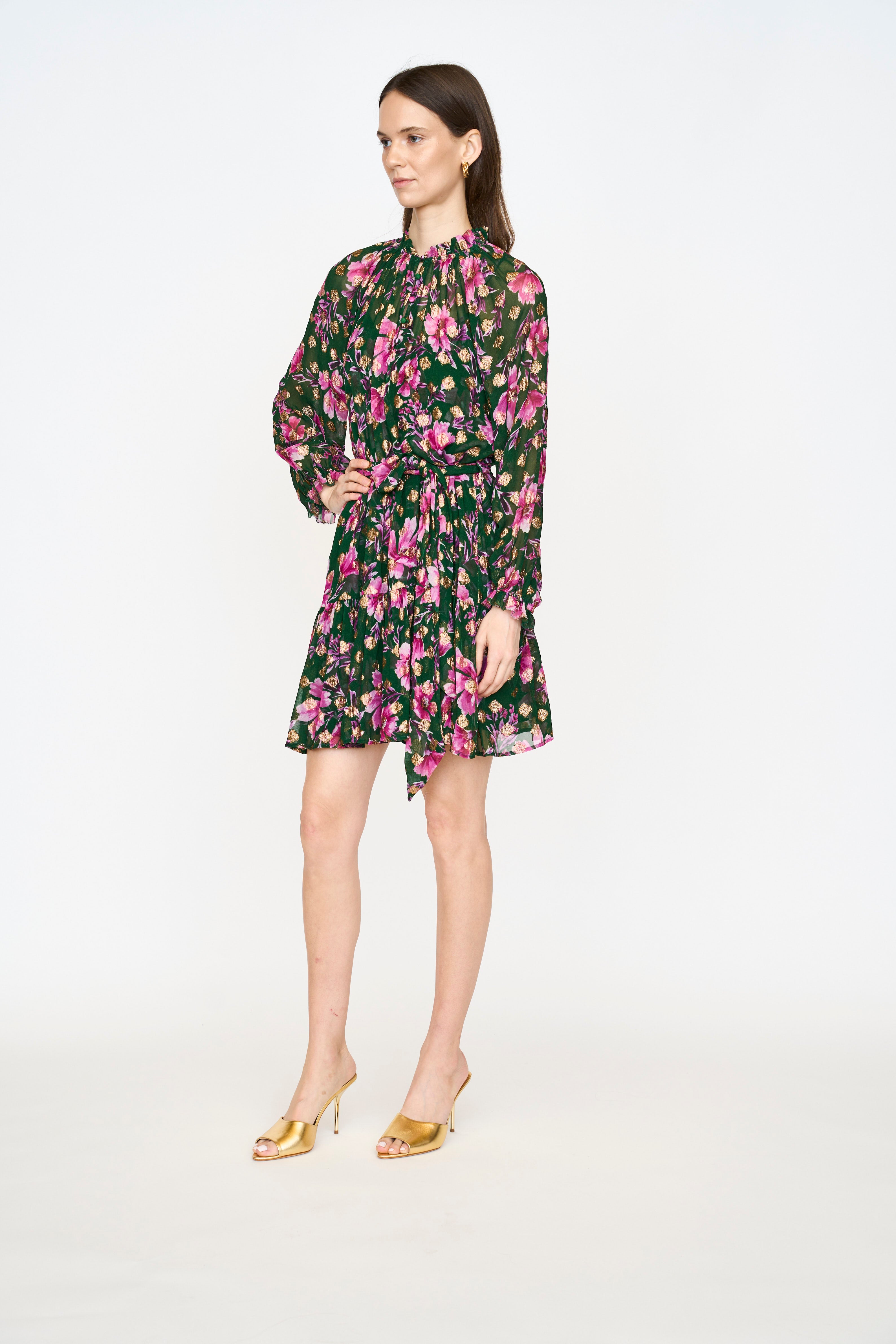 Jenny Dress - Pink Poinsettia