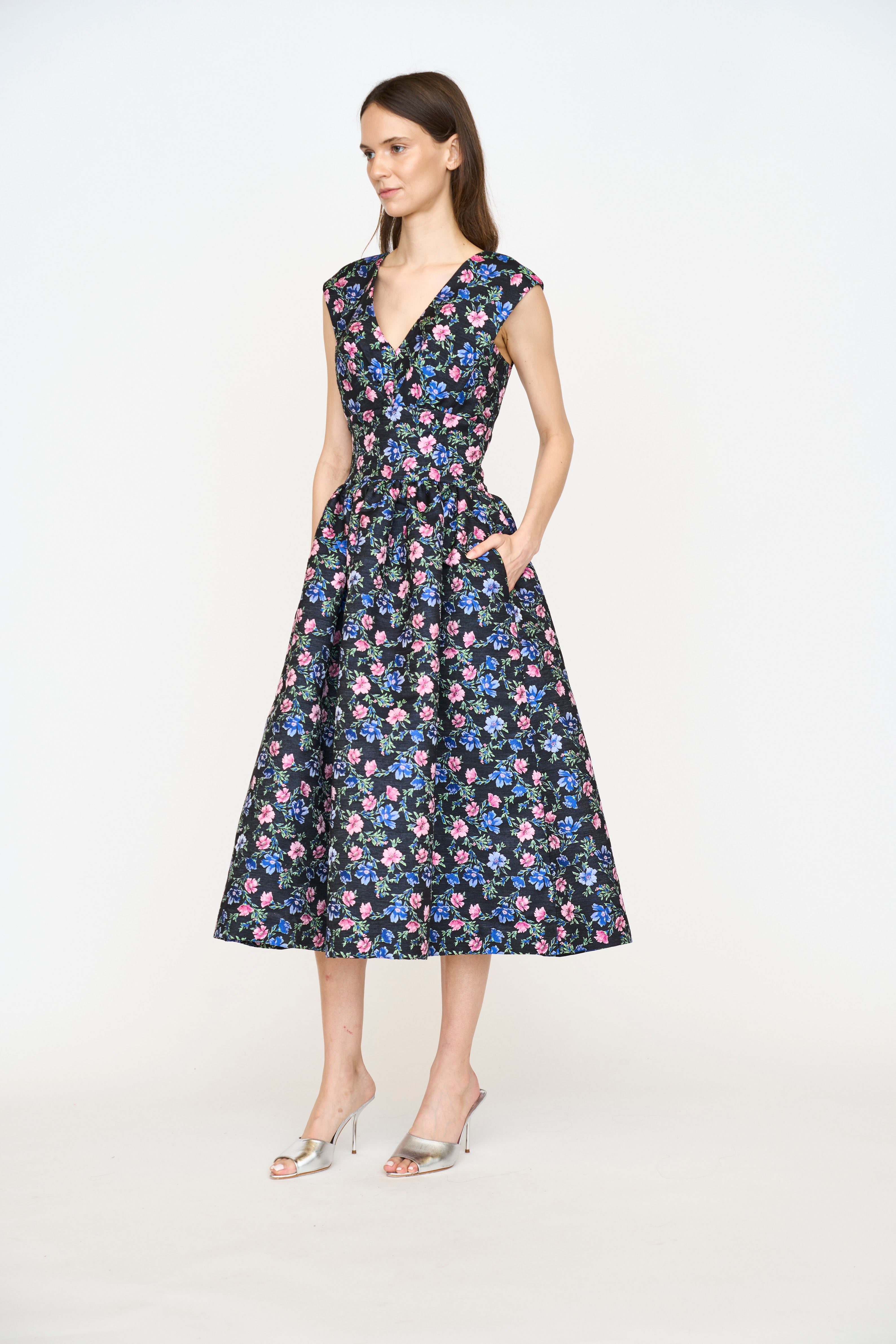 Darlene Dress - Carlyle Jacquard