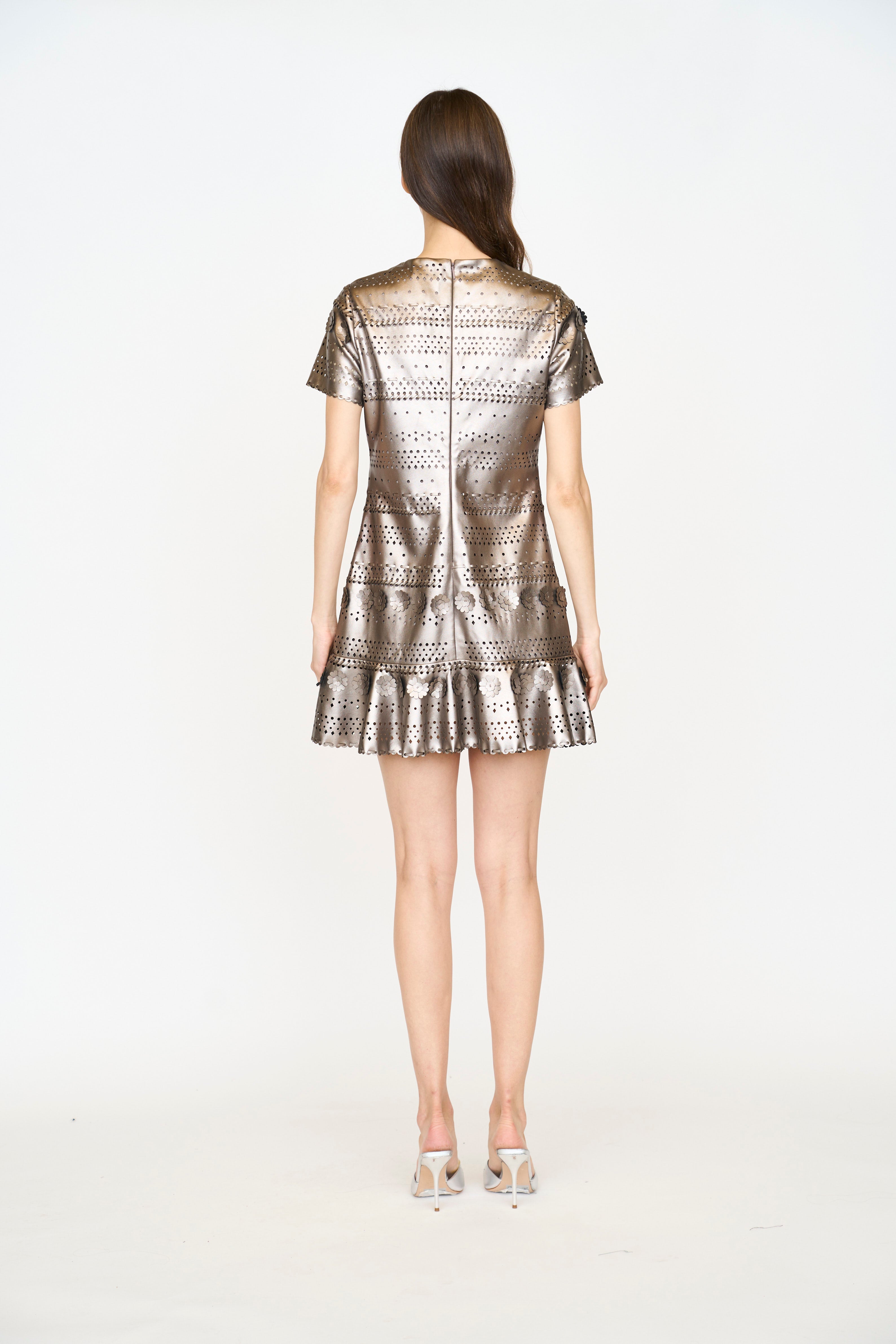 Annette Dress - Gunmetal