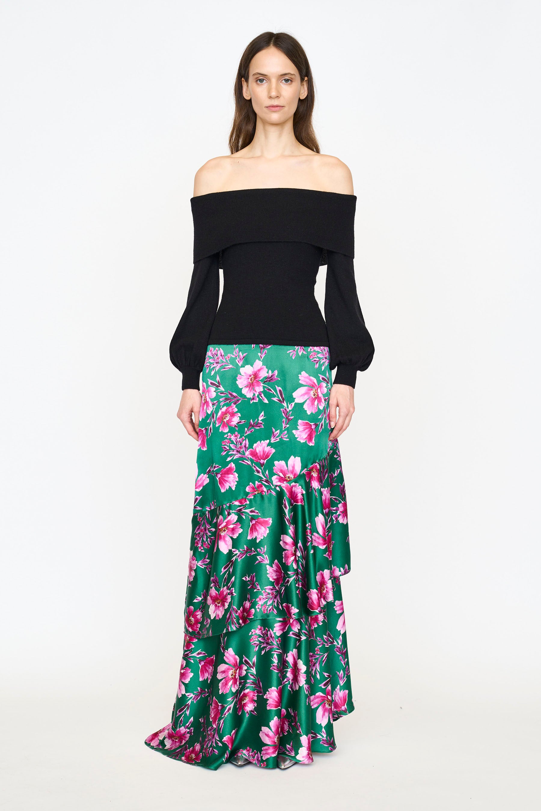 Eden Skirt - Pink Poinsettia