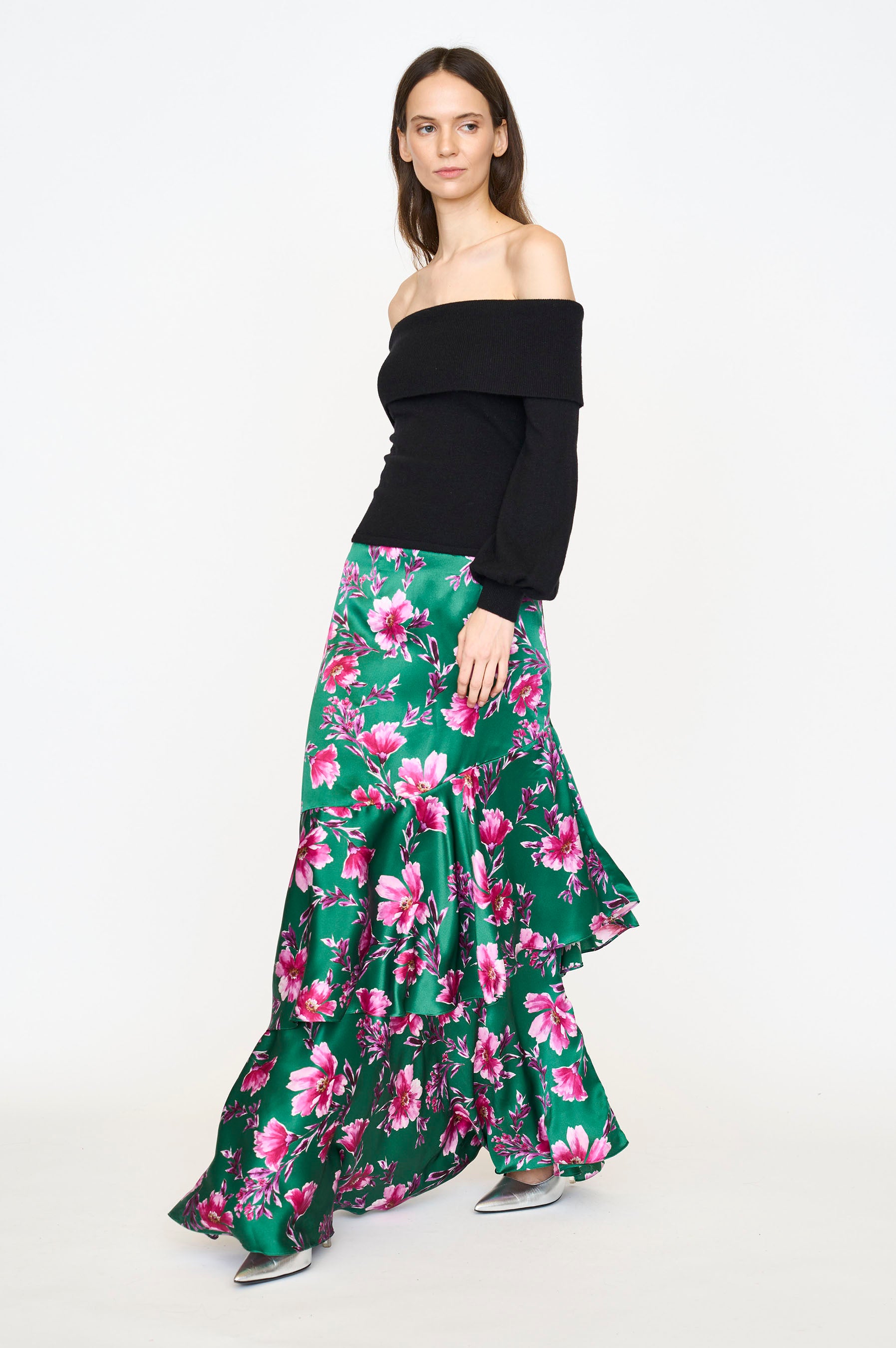 Eden Skirt - Pink Poinsettia