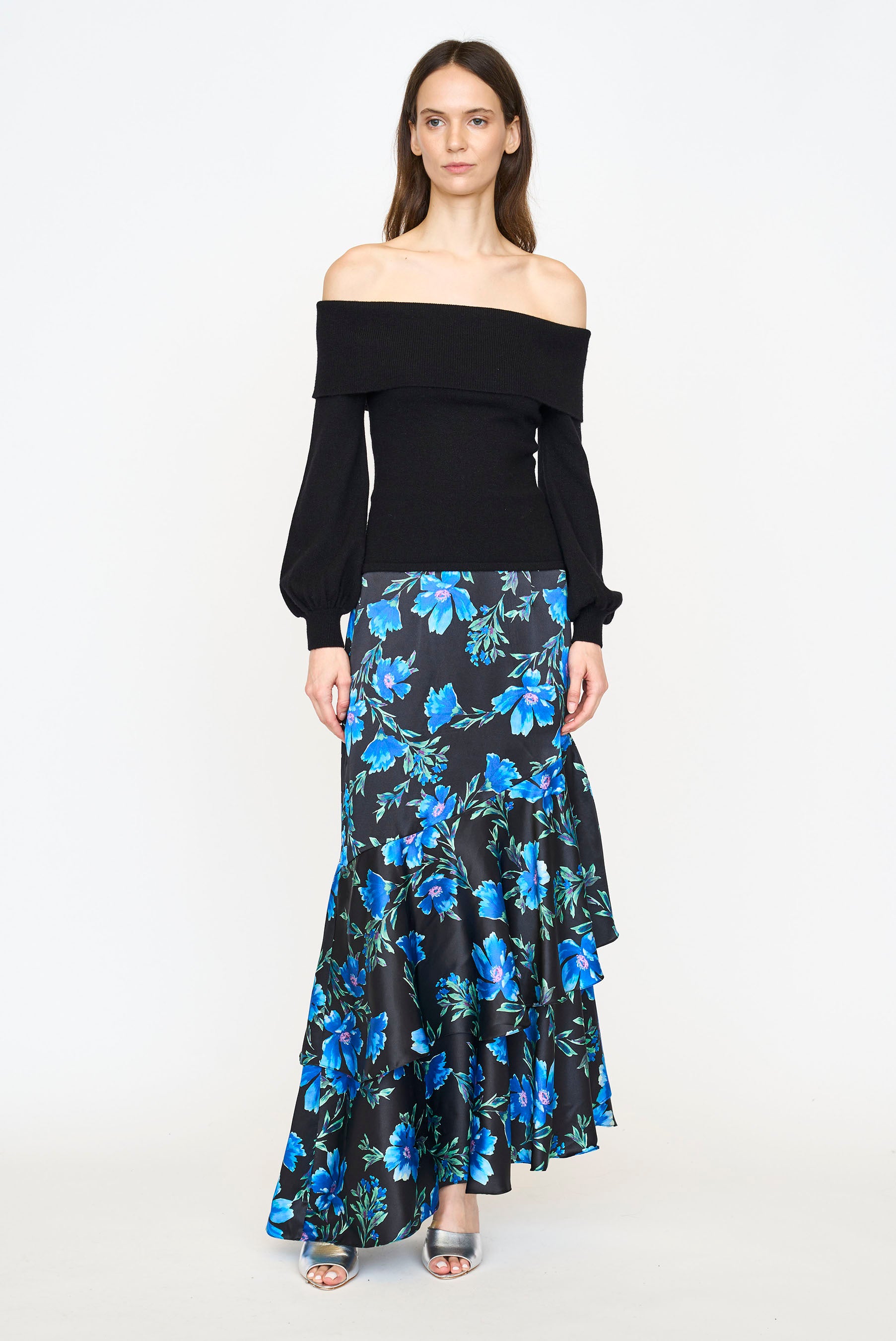 Eden Skirt - Sapphire Poinsettia