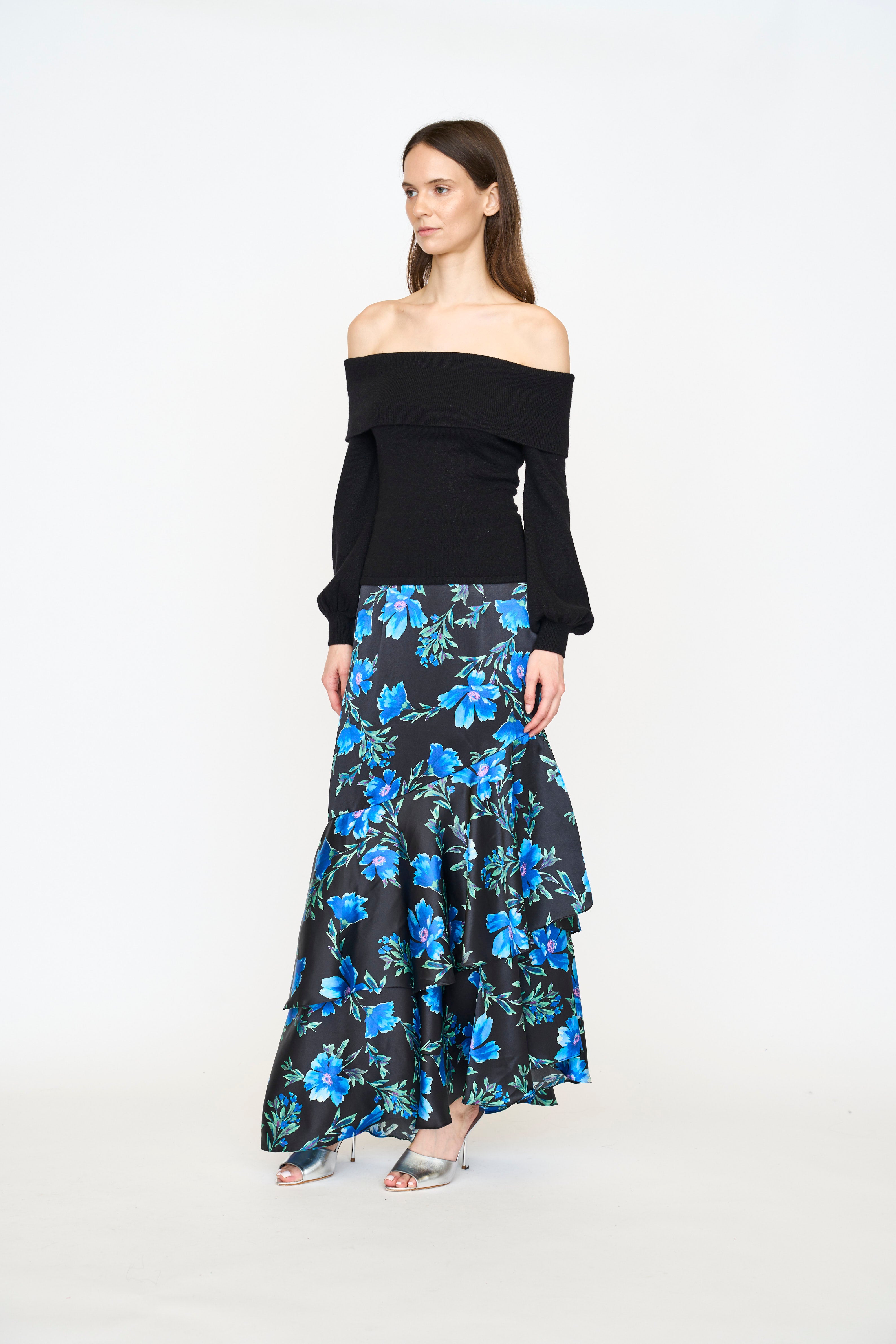 Eden Skirt - Sapphire Poinsettia