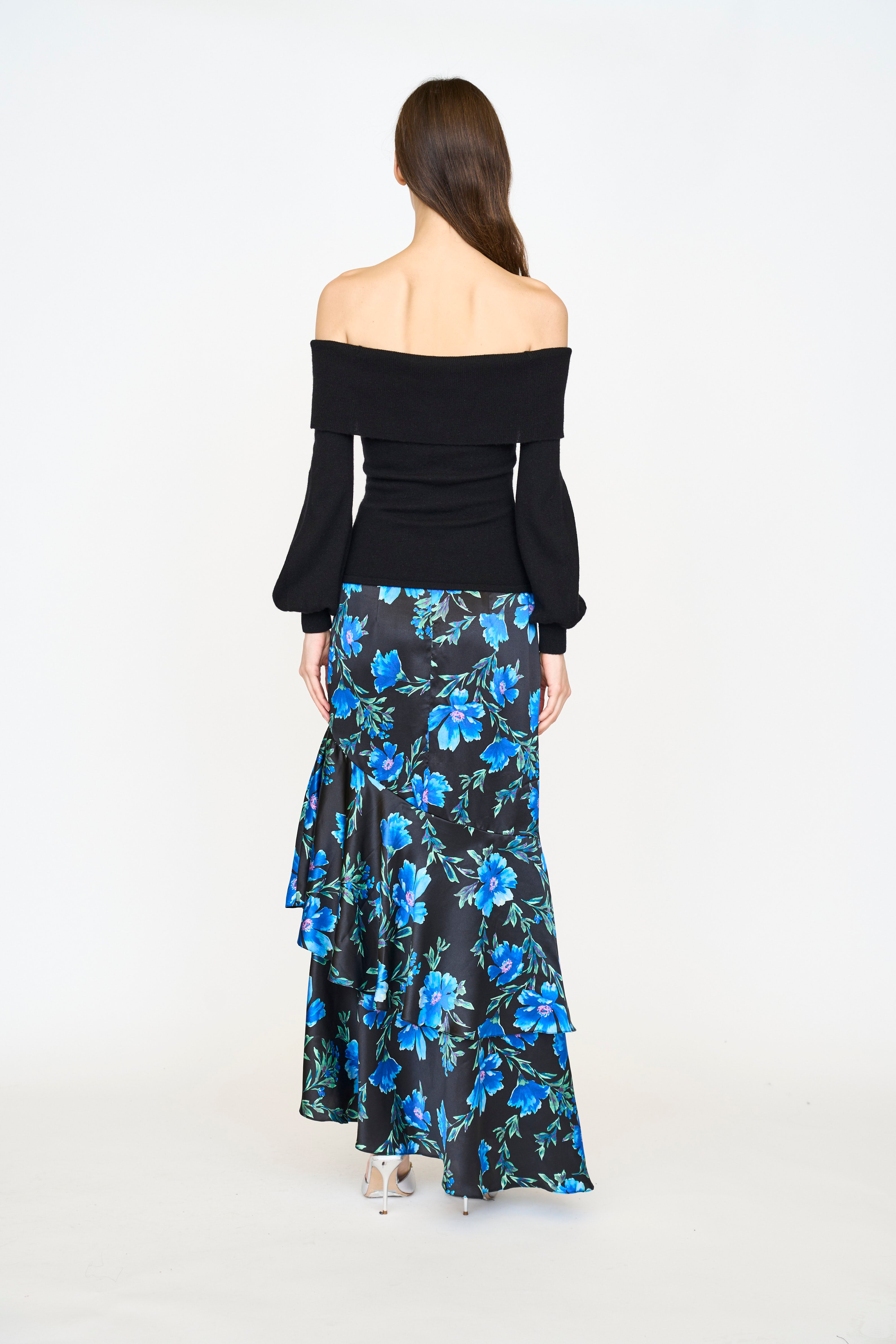 Eden Skirt - Sapphire Poinsettia