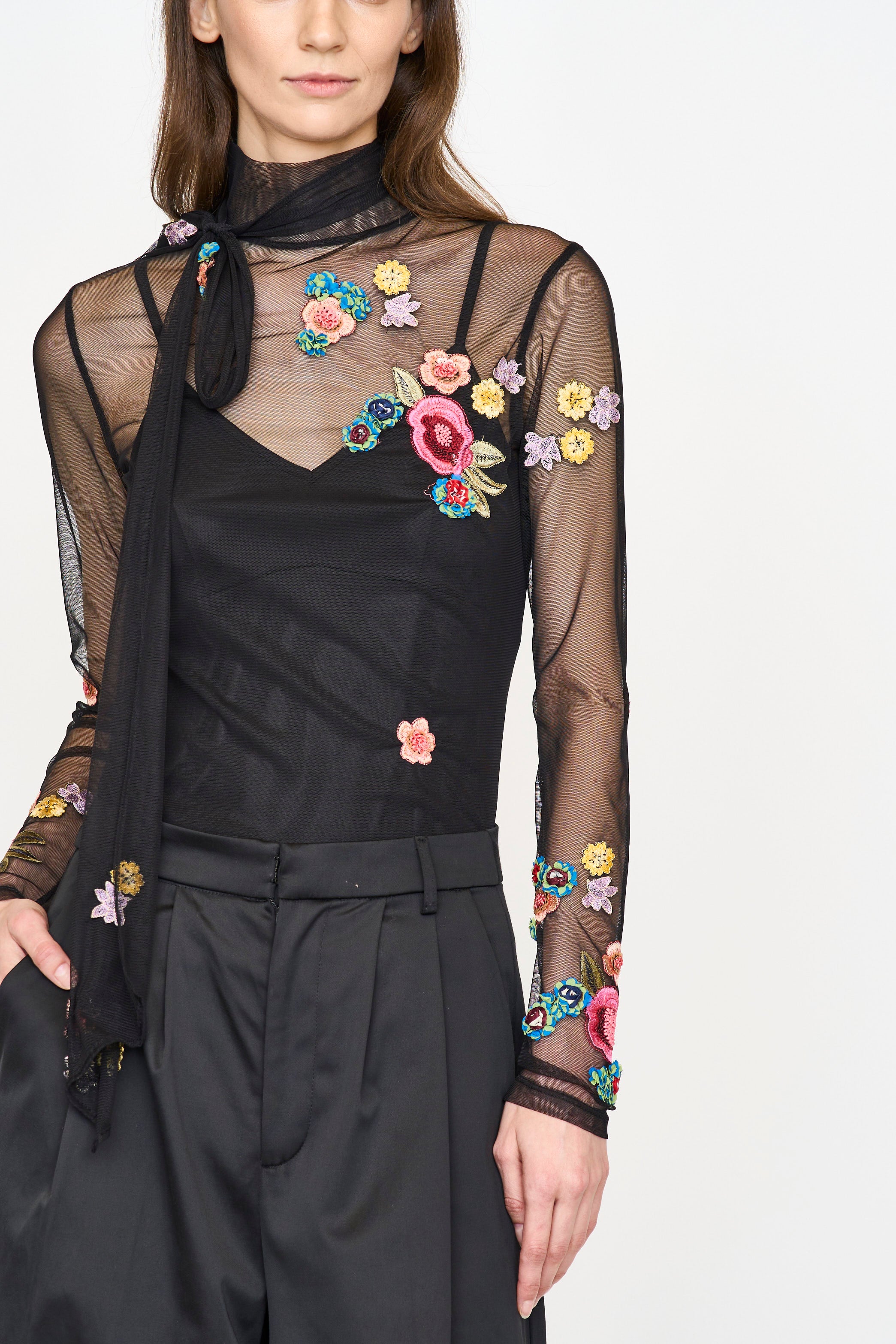 Ginny Top - Black Combo