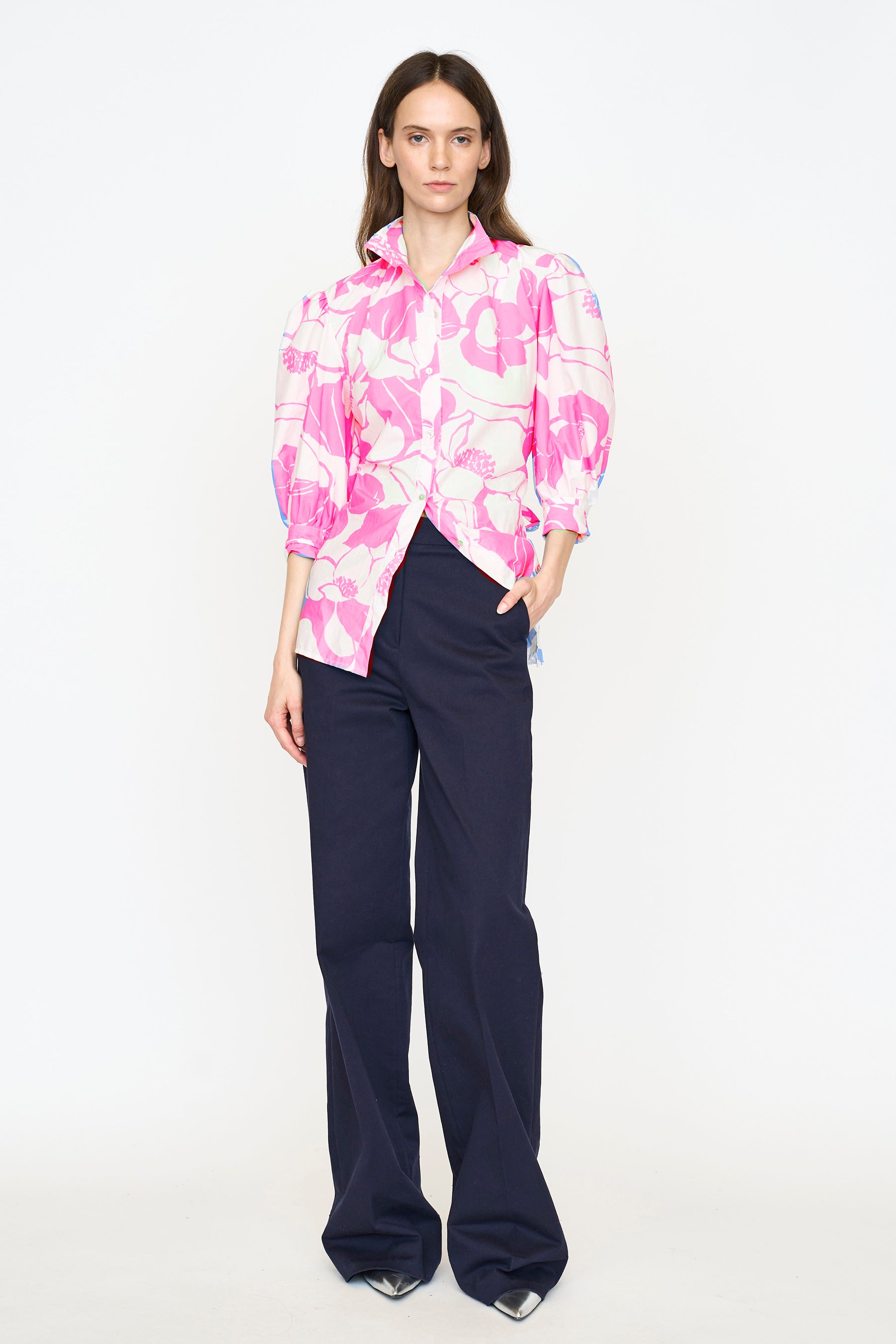 Maisy Top - Pink Chelsea Floral