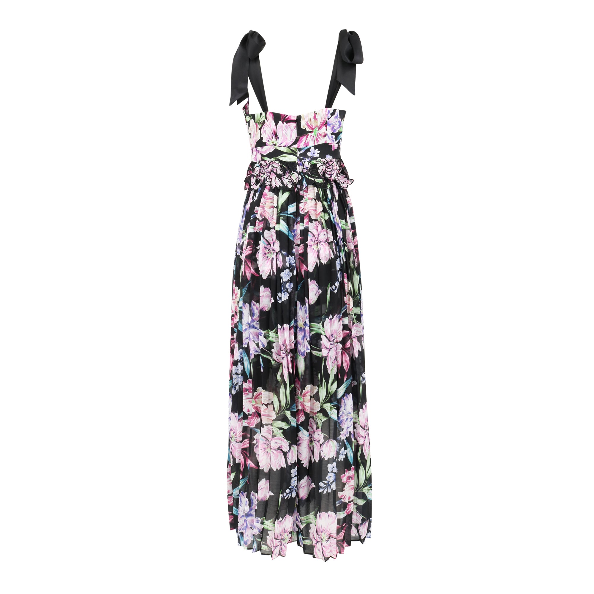 Genevieve Dress - Ebony Garden