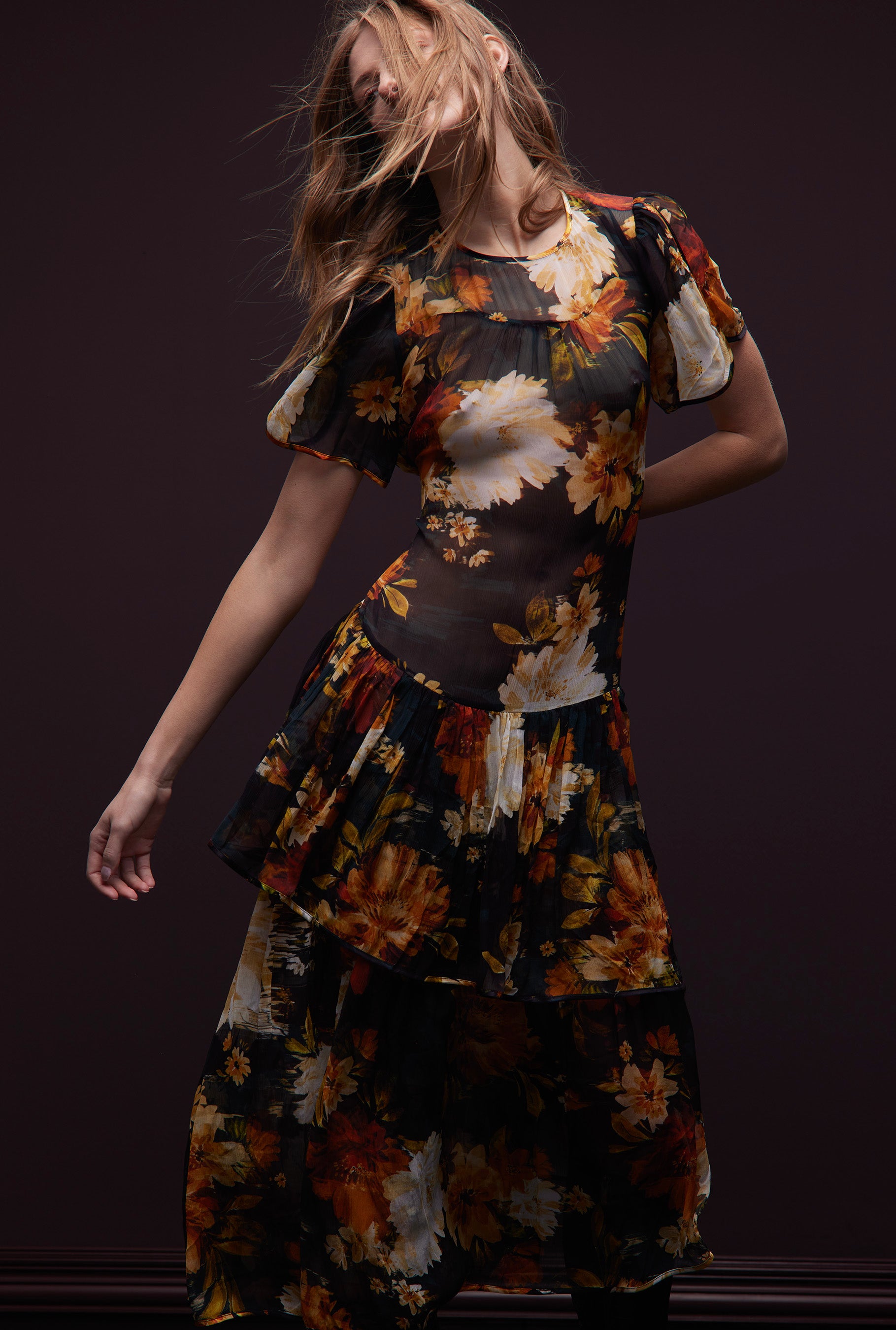 Mallories Dress - Amber Glow