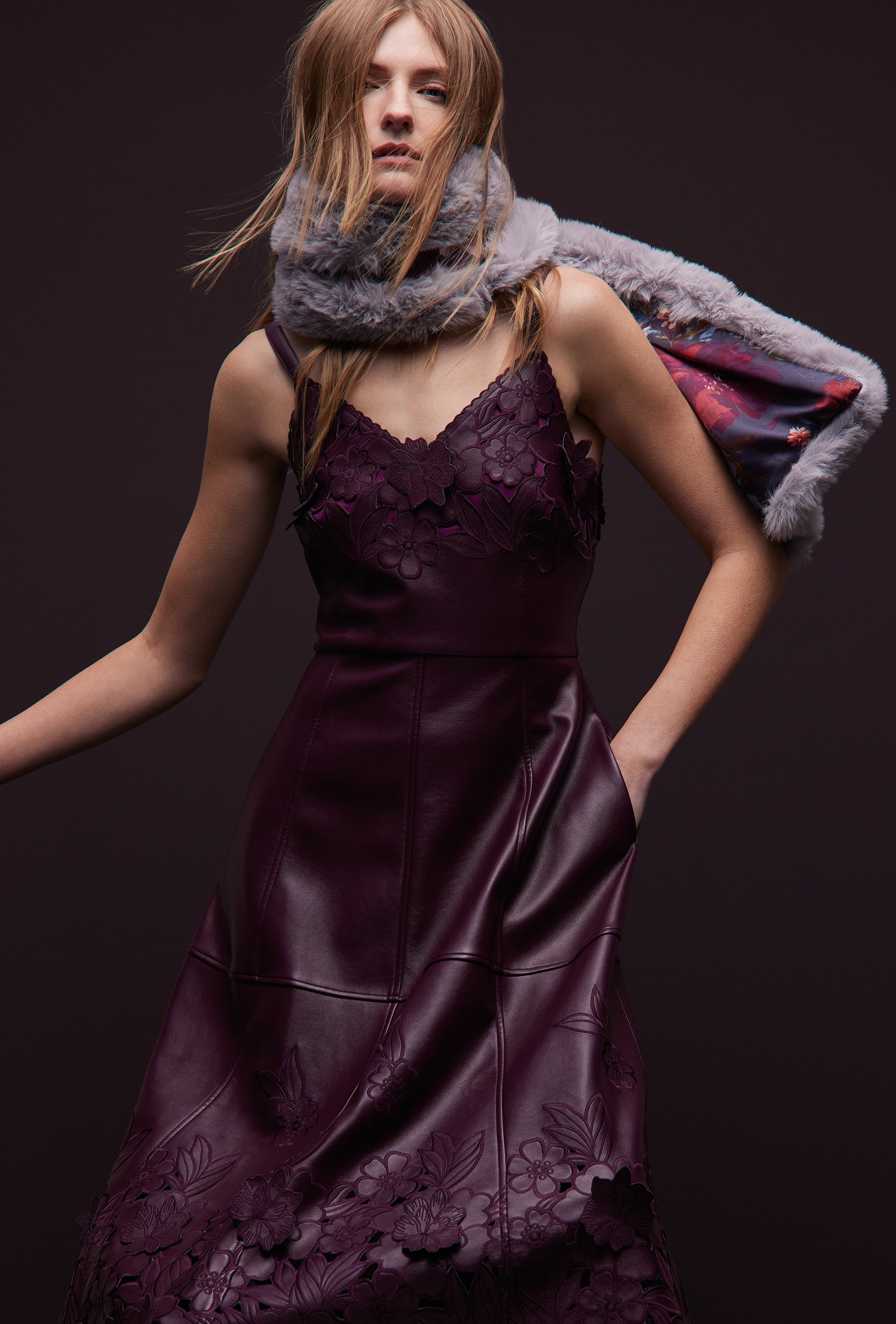 Tahlia Dress - Eggplant