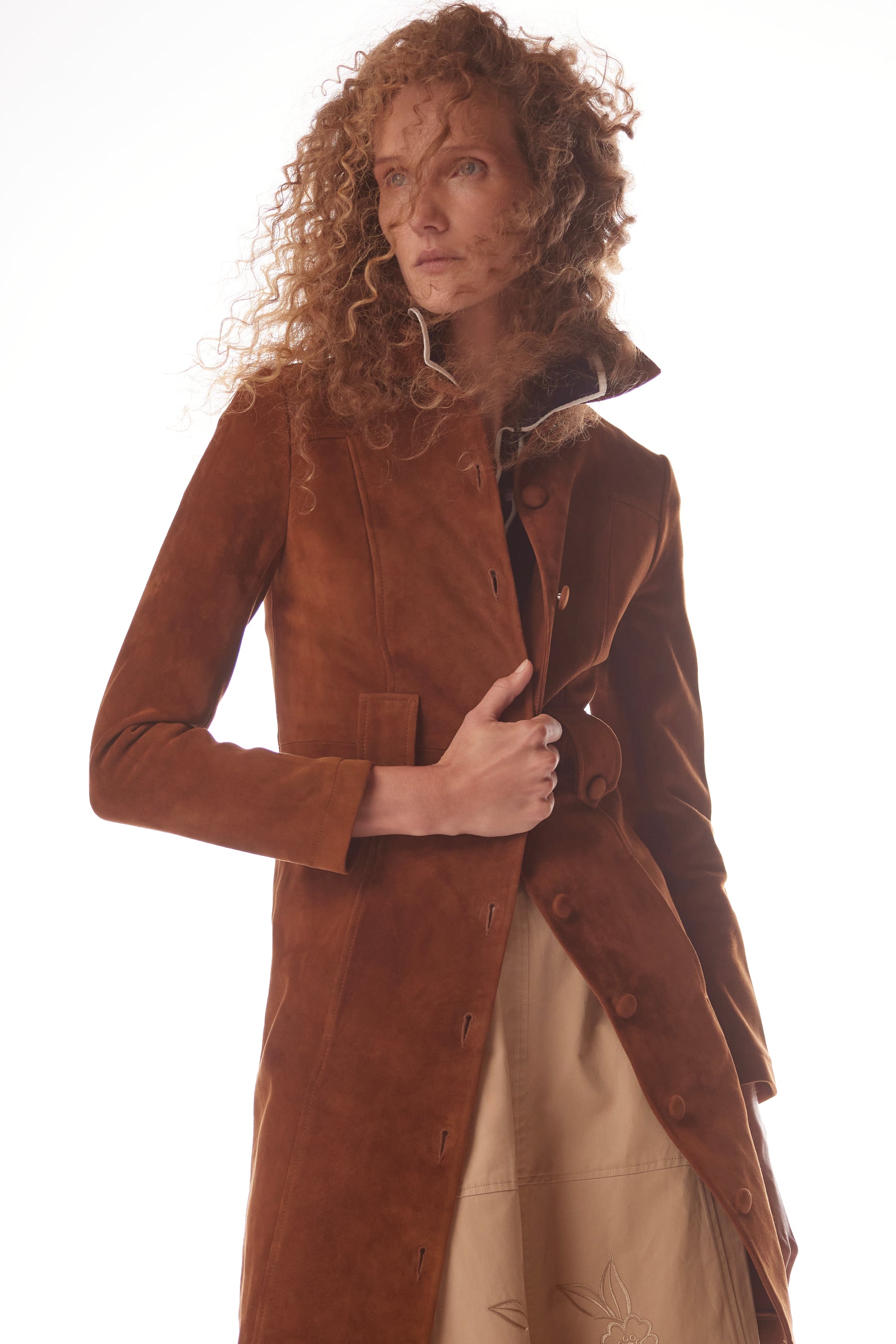 Ricci Coat - Saddle