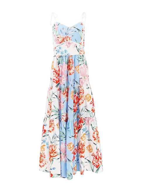Saphina Dress - Blue Garden