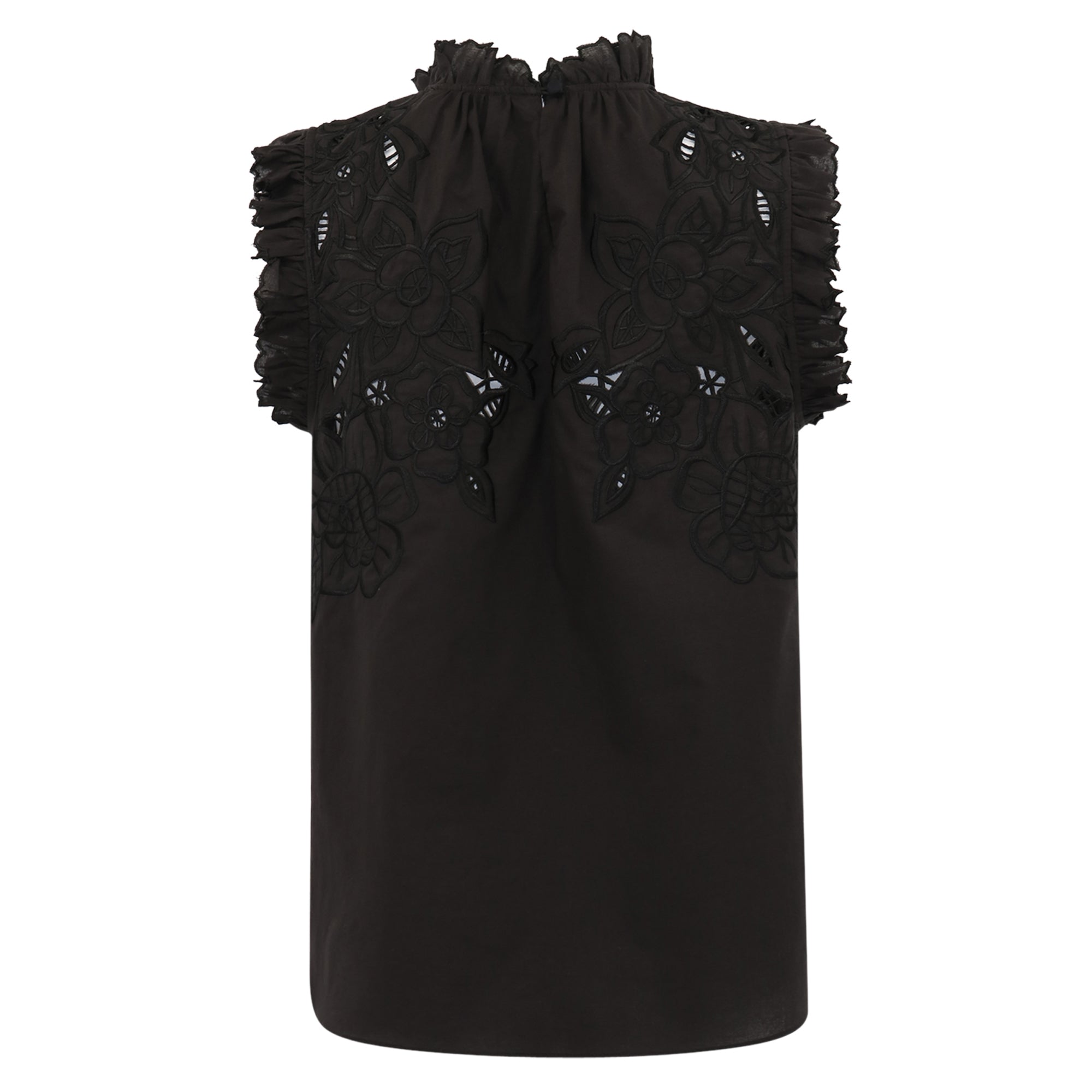 Nora Top - Black Embroidery