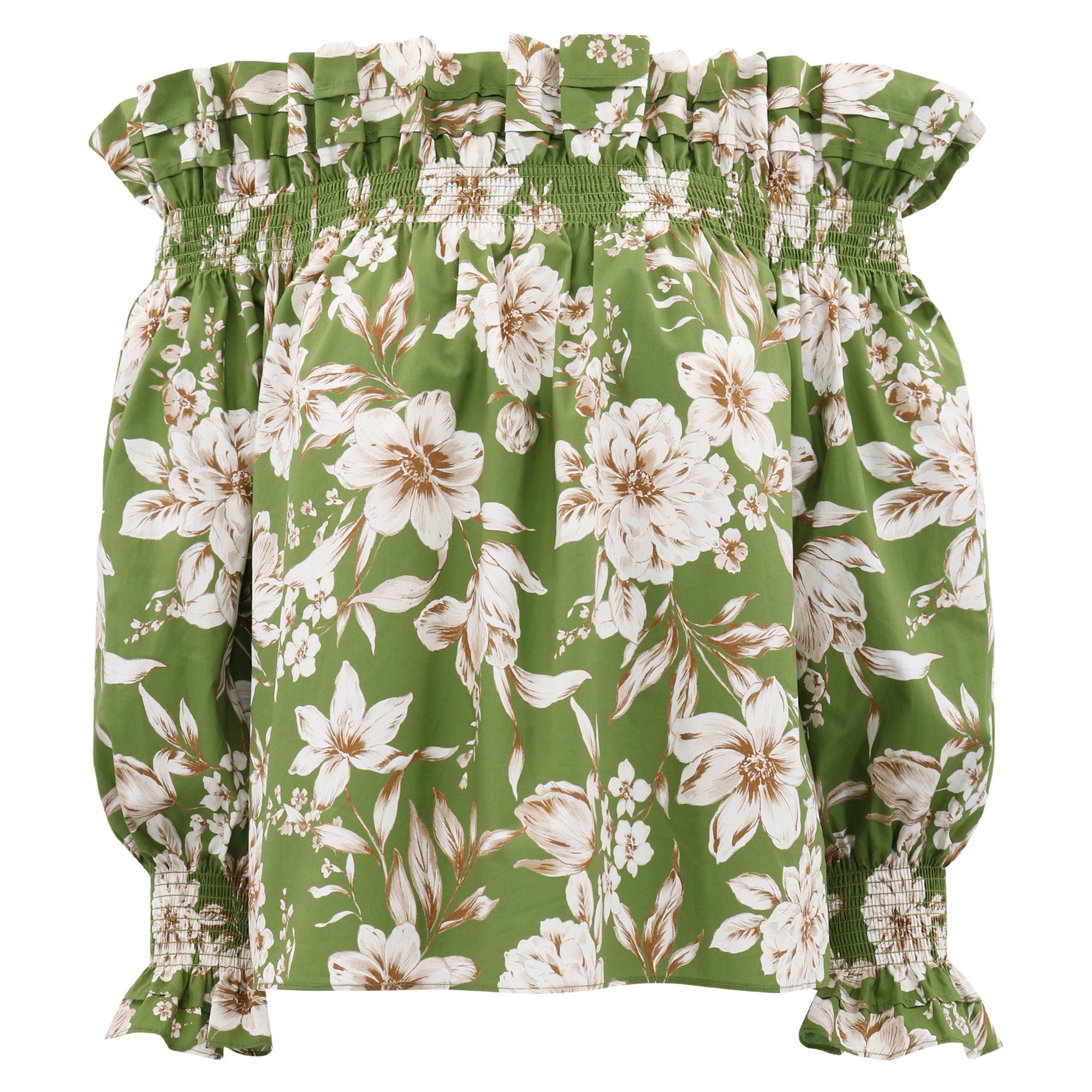Regina Top - Green Magnolia