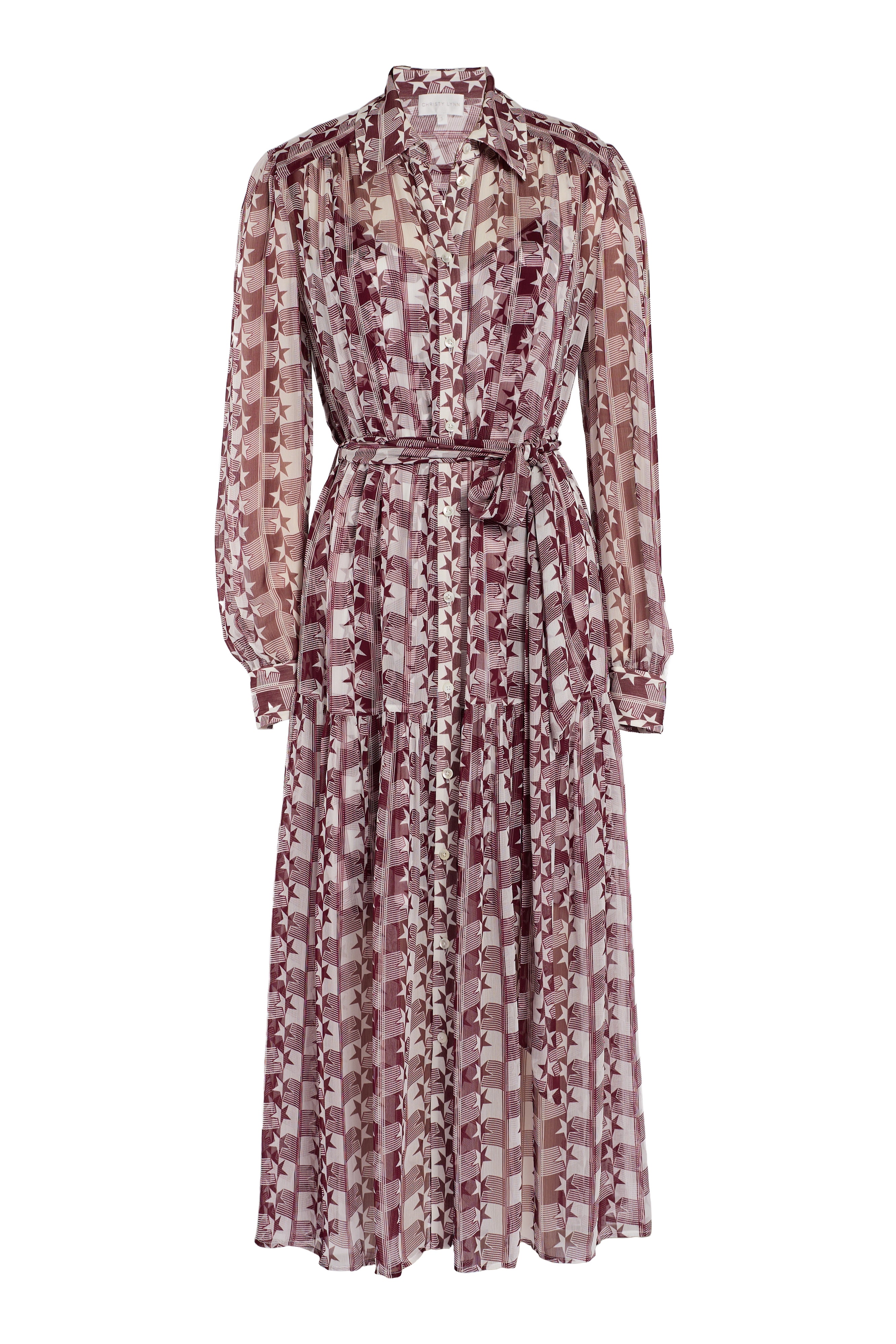 Kristen Dress - Burgundy Nova