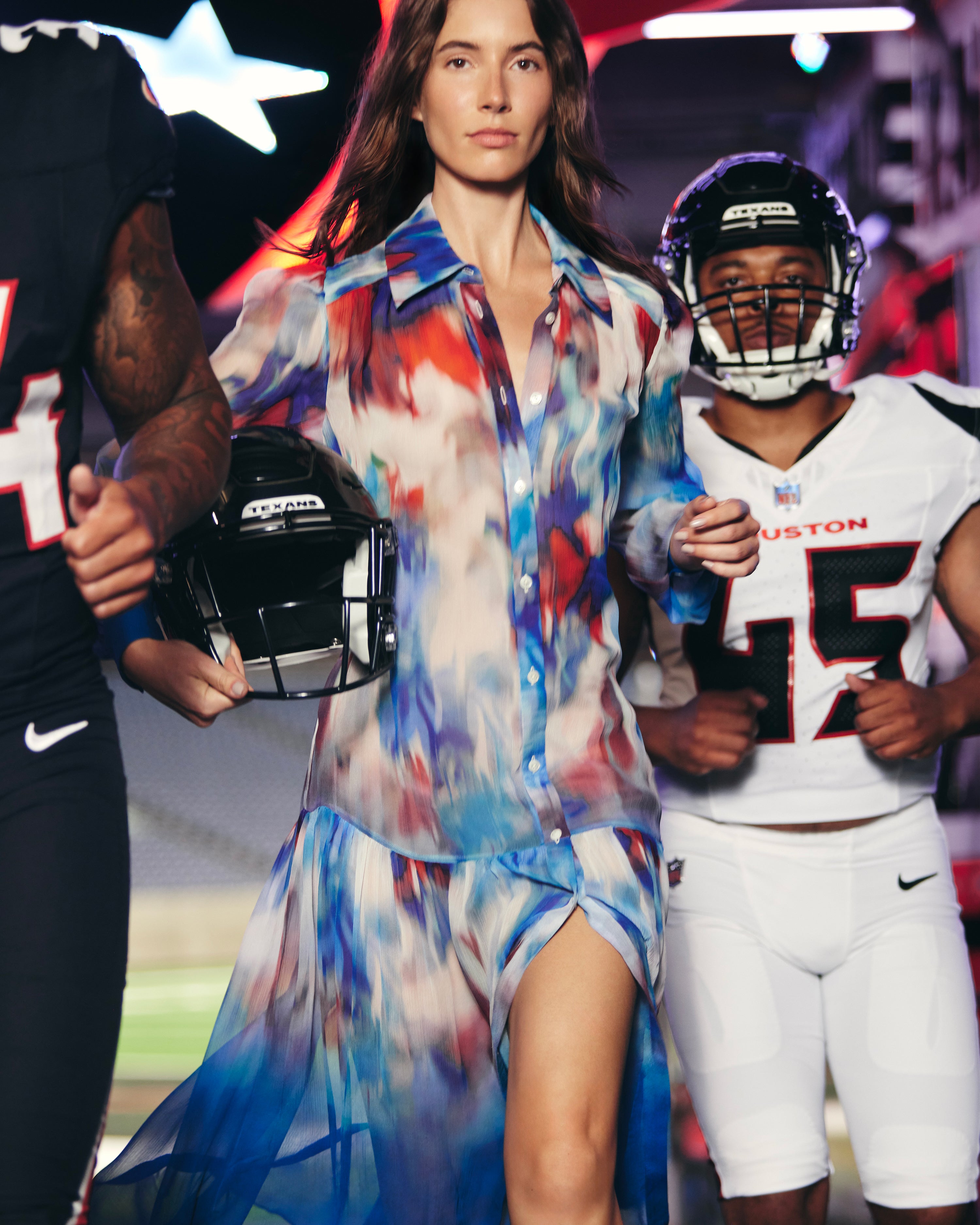 Texans Kristen Dress - Texan Sky