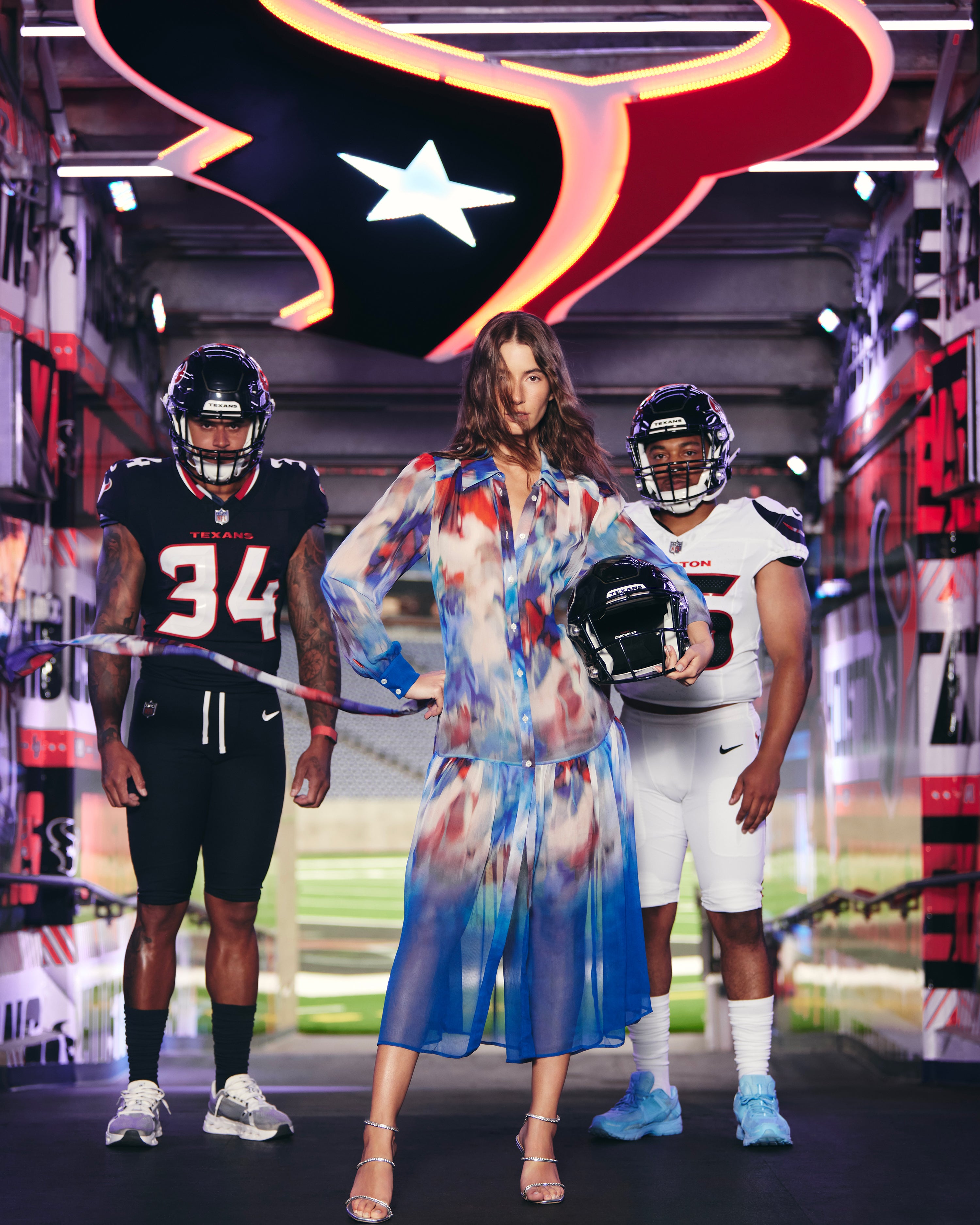 Texans Kristen Dress - Texan Sky