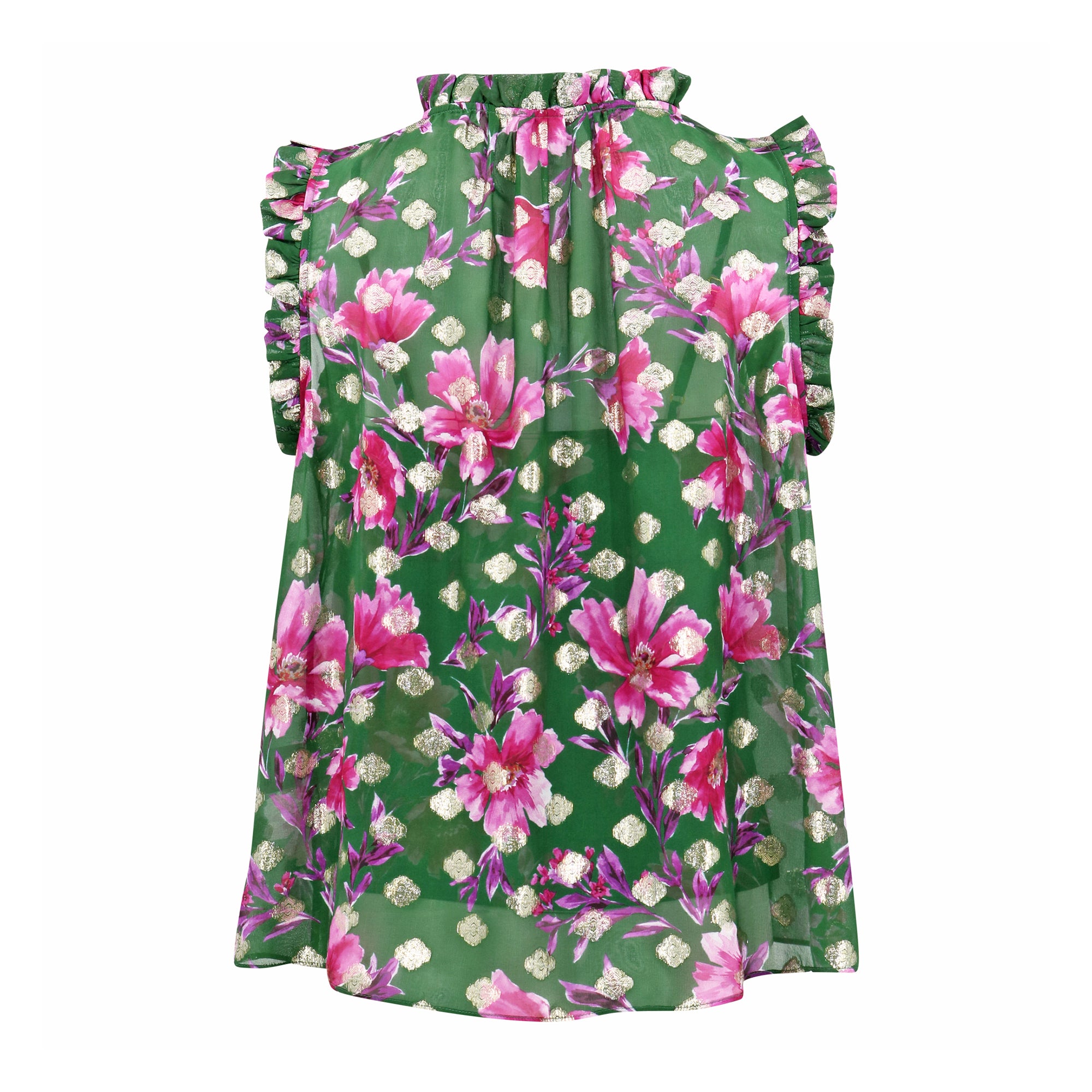 Nora Top - Pink Poinsettia