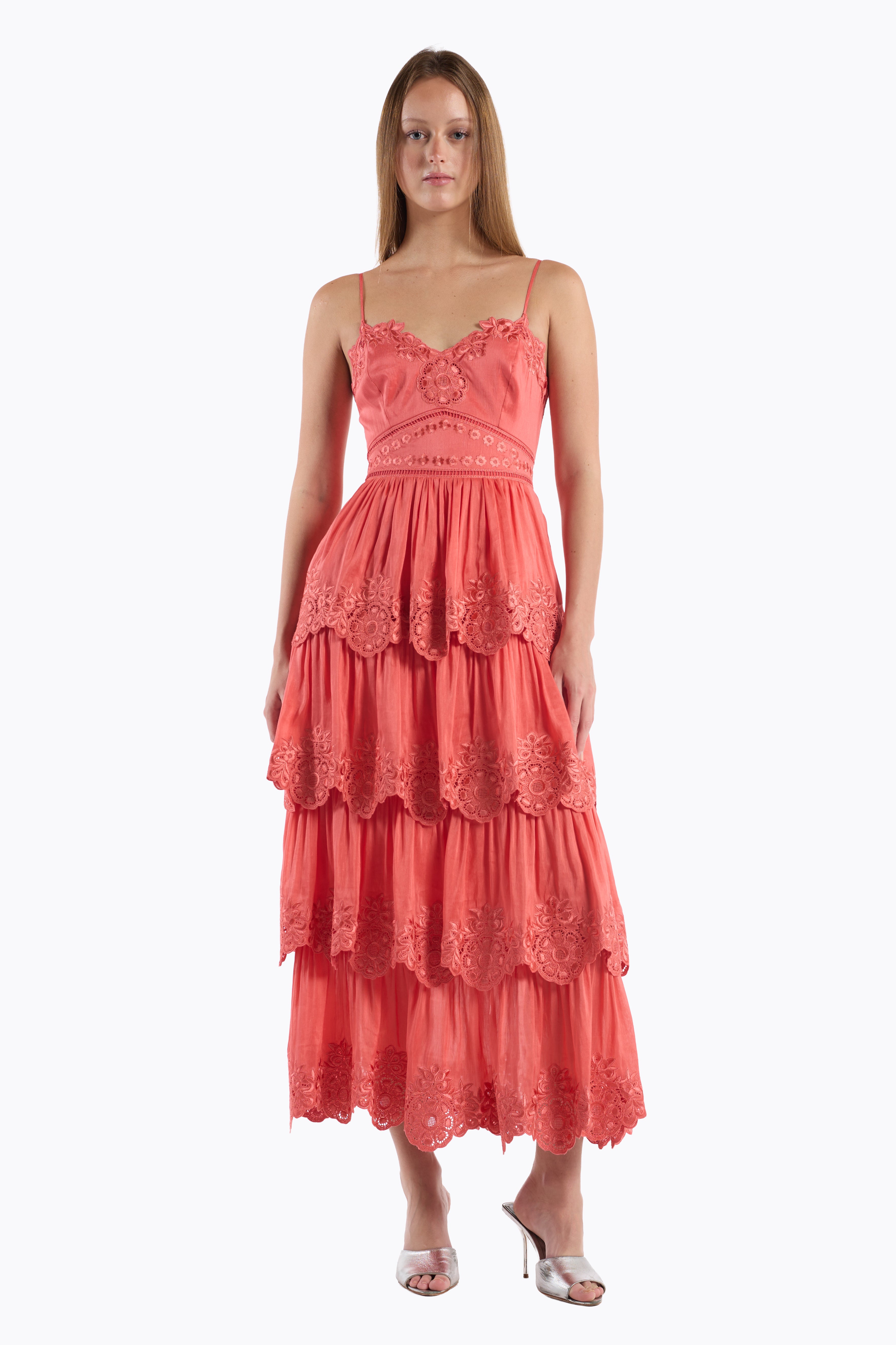 Maple Dress - Coral