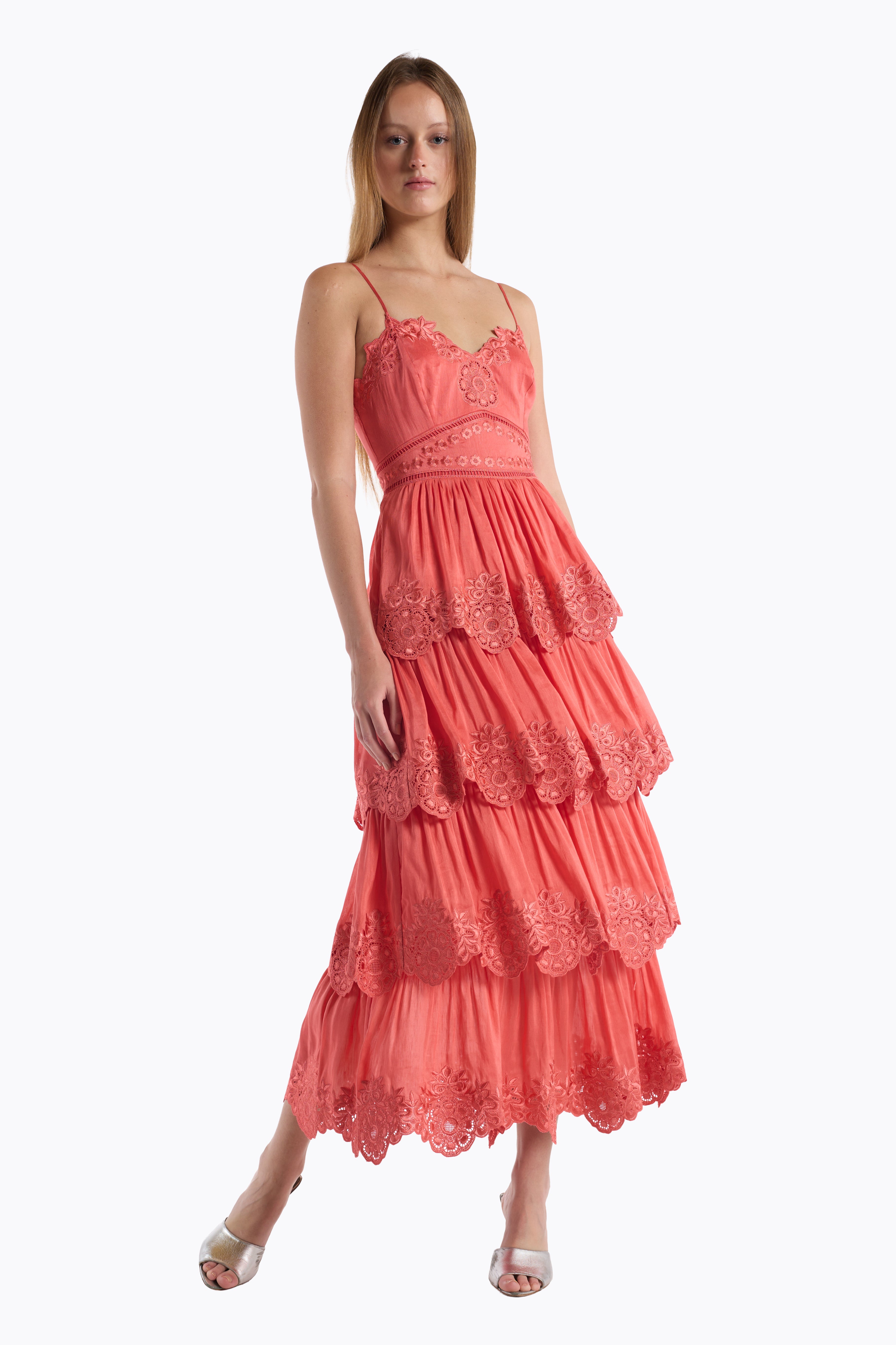 Maple Dress - Coral