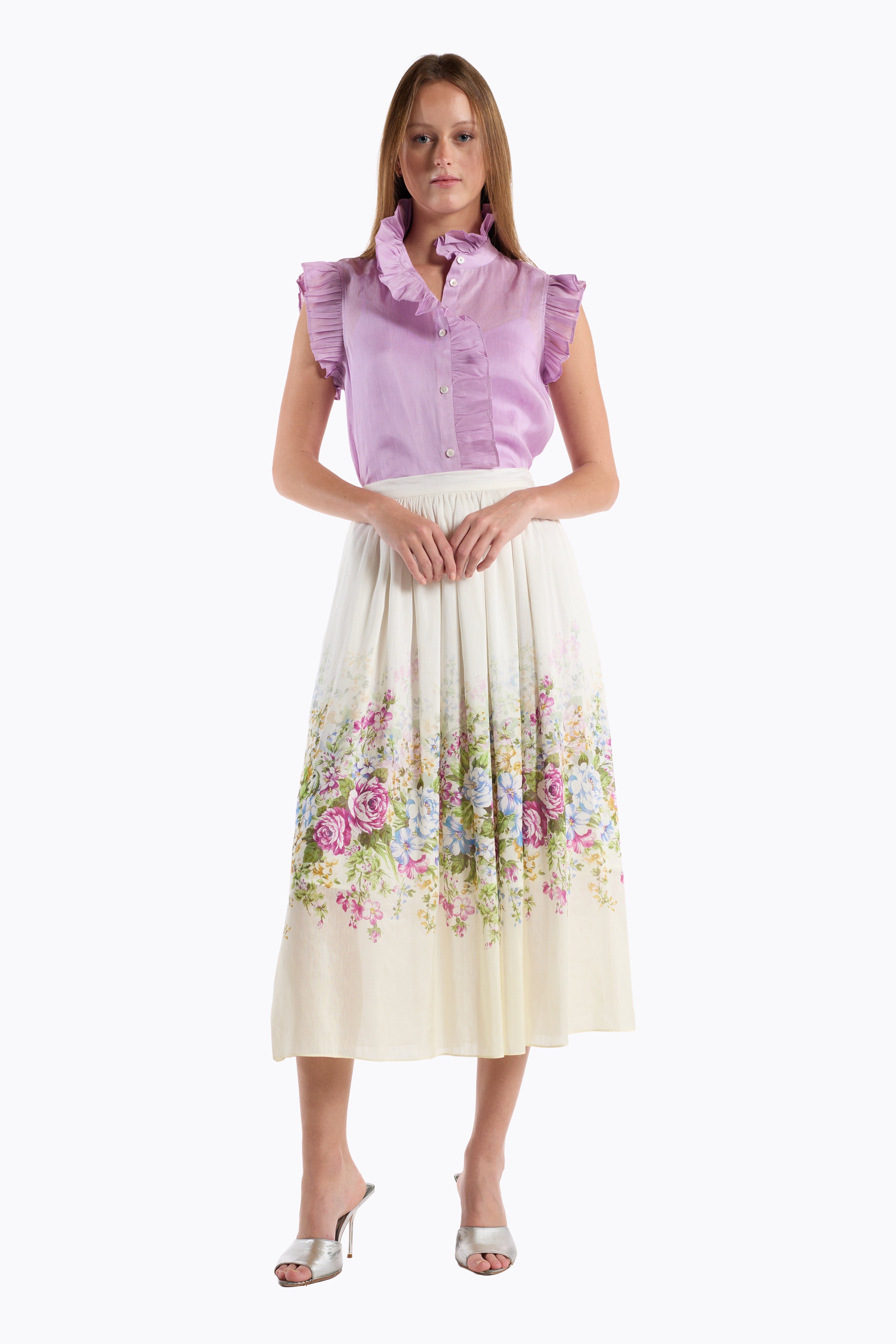 Katrina Skirt - Camellia Multi