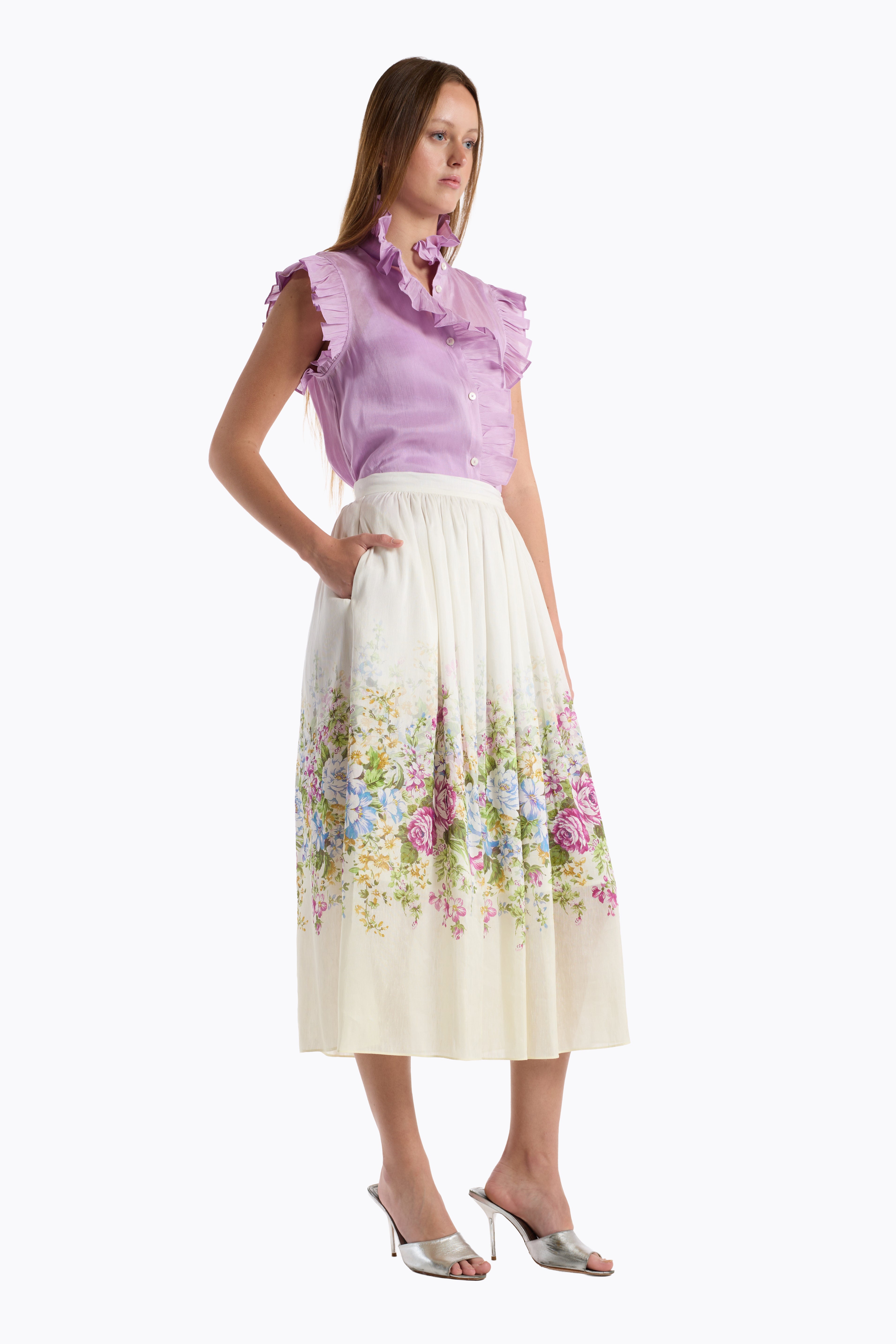 Katrina Skirt - Camellia Multi