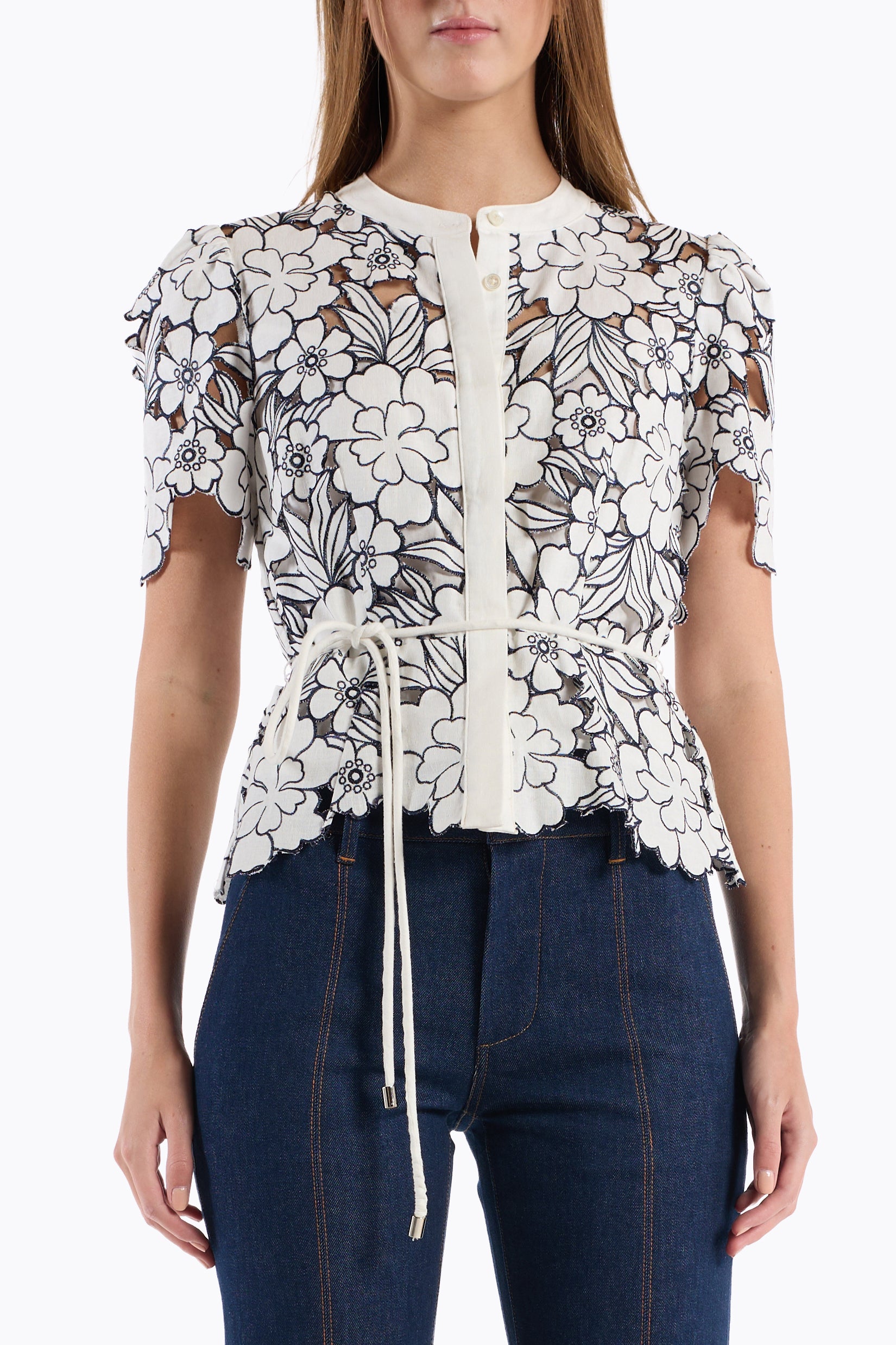 Bree Top - Ivory Magnolia