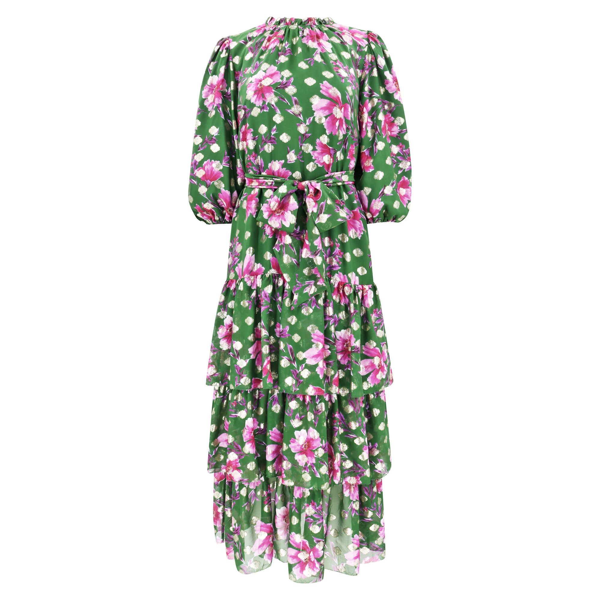 Sara Dress - Pink Poinsettia