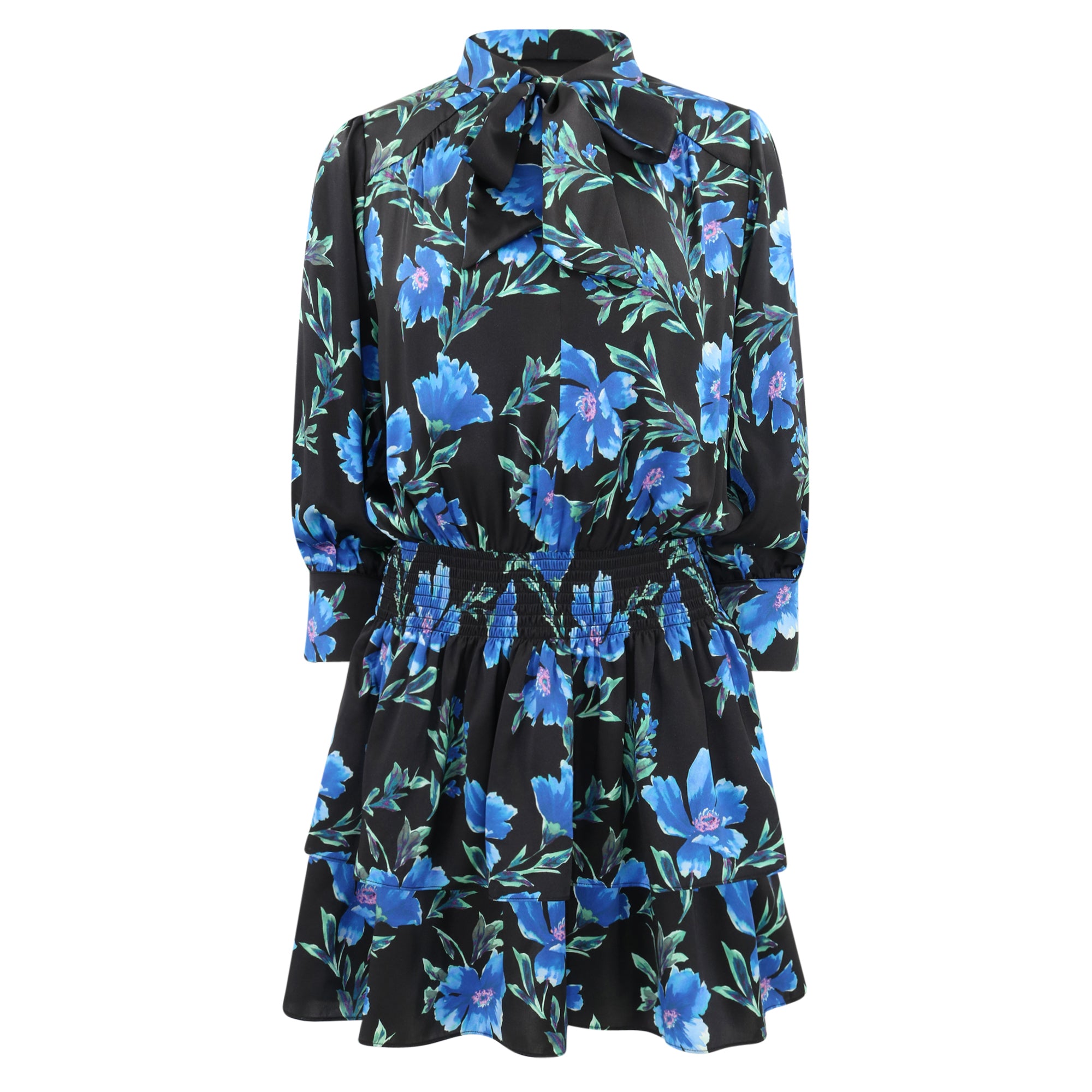 Sutton Dress - Sapphire Poinsettia